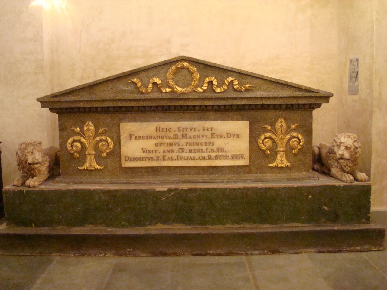 monumento funebre - produzione toscana (sec. XIX)