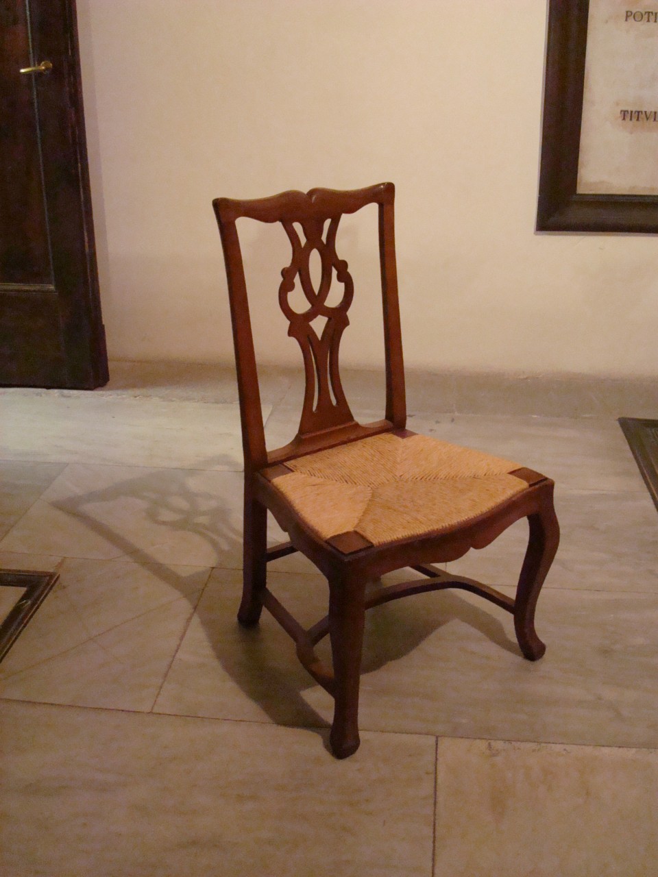 sedia, serie - produzione toscana (terzo quarto sec. XVIII)