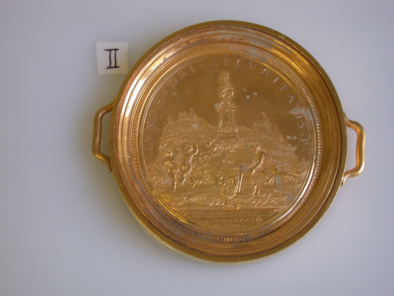 monumento a Gian Gastone de' Medici (medaglione) di Siries Louis (sec. XVIII)