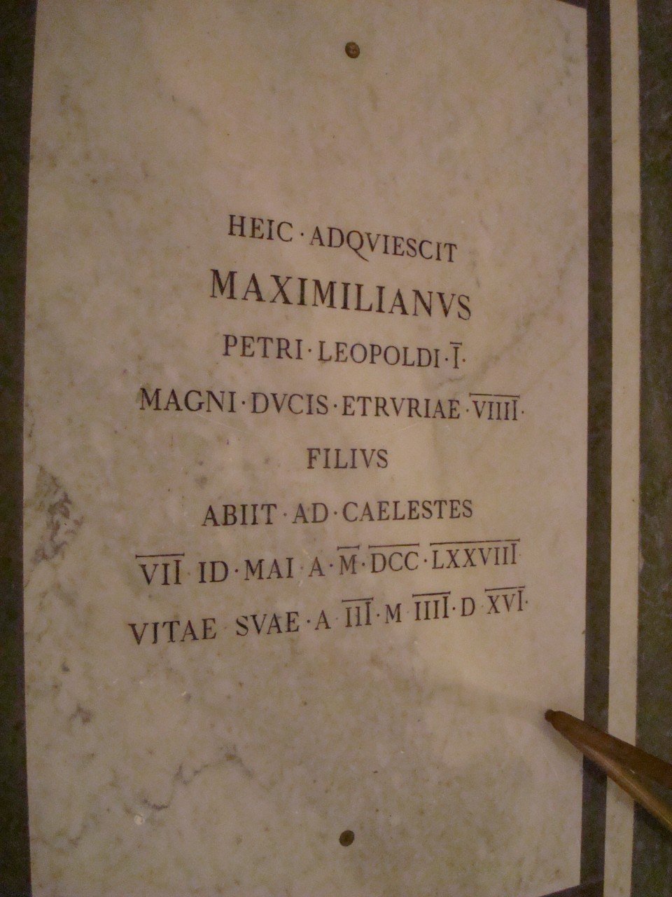 lastra tombale di De Fabris Emilio - produzione toscana (sec. XIX)