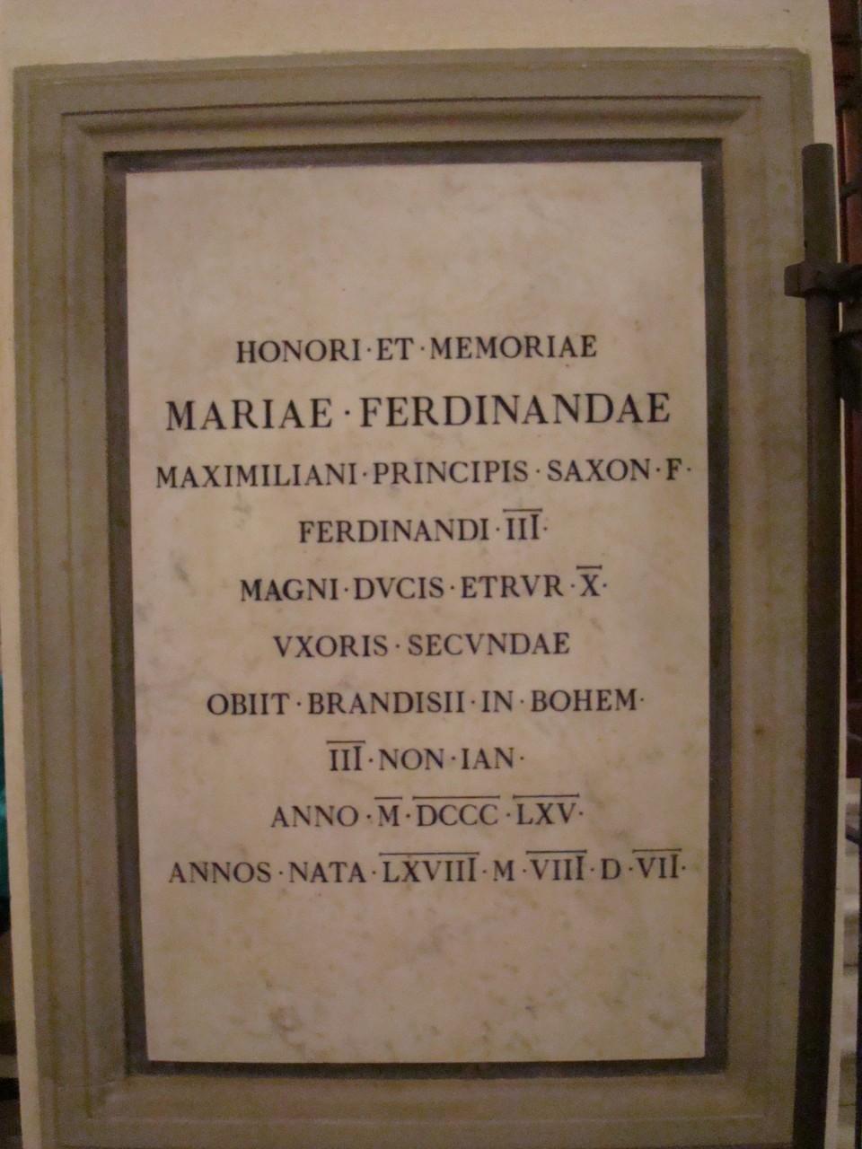 cenotafio di De Fabris Emilio - produzione toscana (sec. XIX)