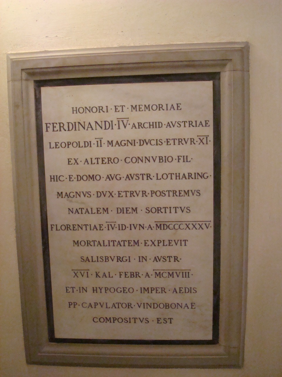 cenotafio di De Fabris Emilio - produzione toscana (sec. XX)