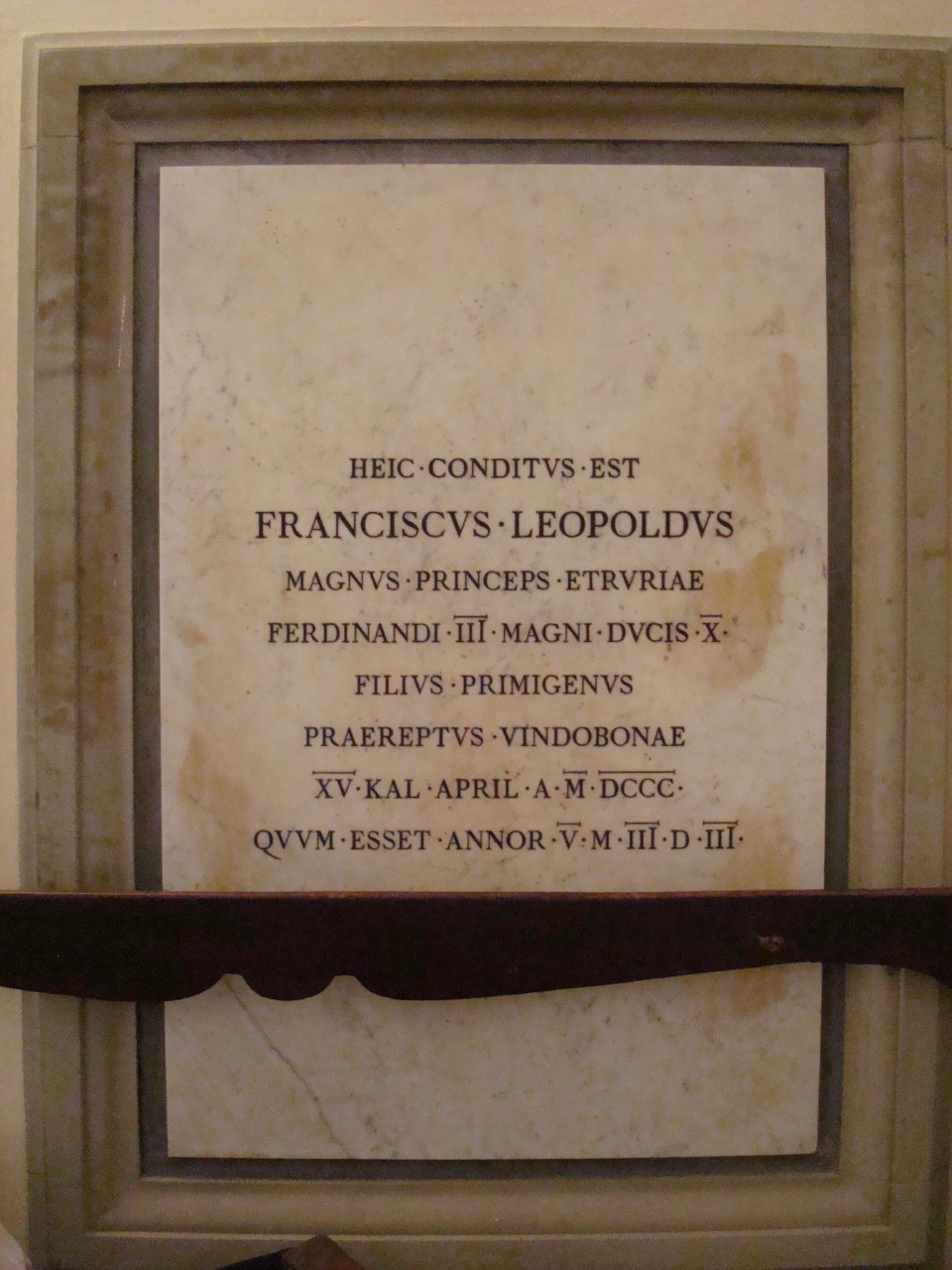 lapide tombale di De Fabris Emilio - produzione toscana (sec. XIX)