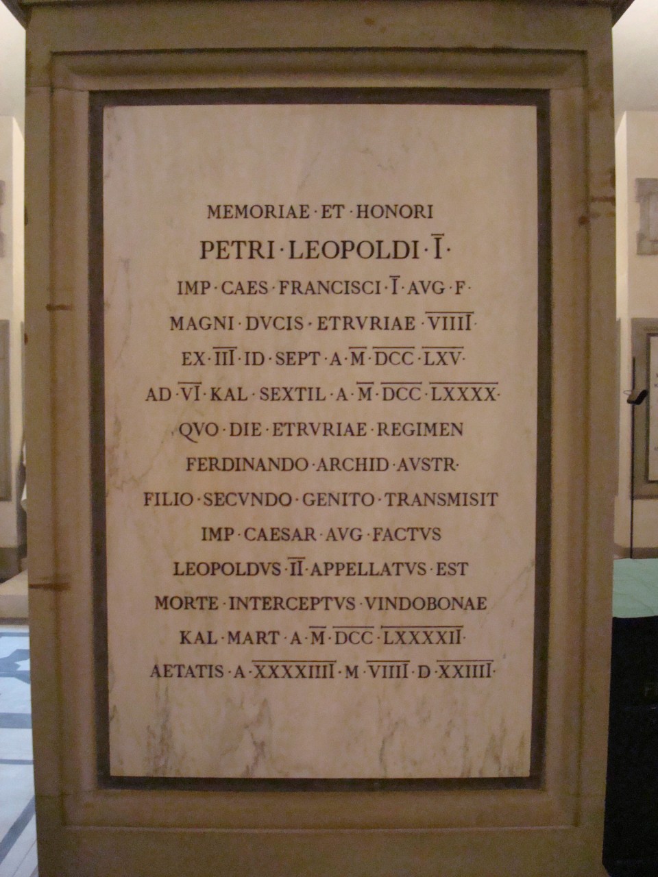 cenotafio di De Fabris Emilio - produzione toscana (sec. XIX)