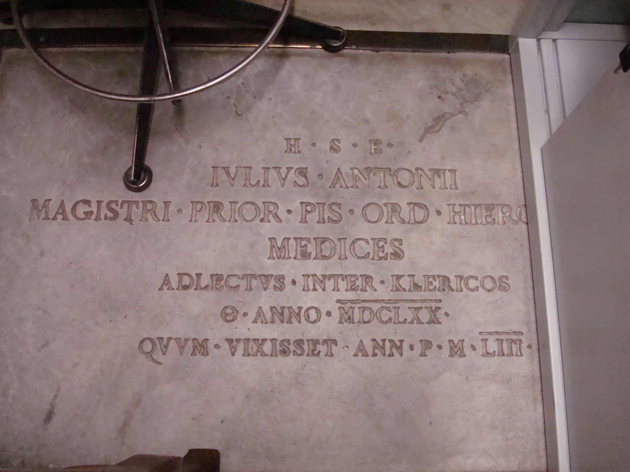 lastra tombale di Baccani Gaetano - produzione fiorentina (sec. XIX)