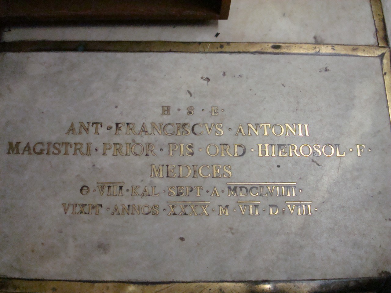 lastra tombale di Baccani Gaetano - produzione fiorentina (sec. XIX)