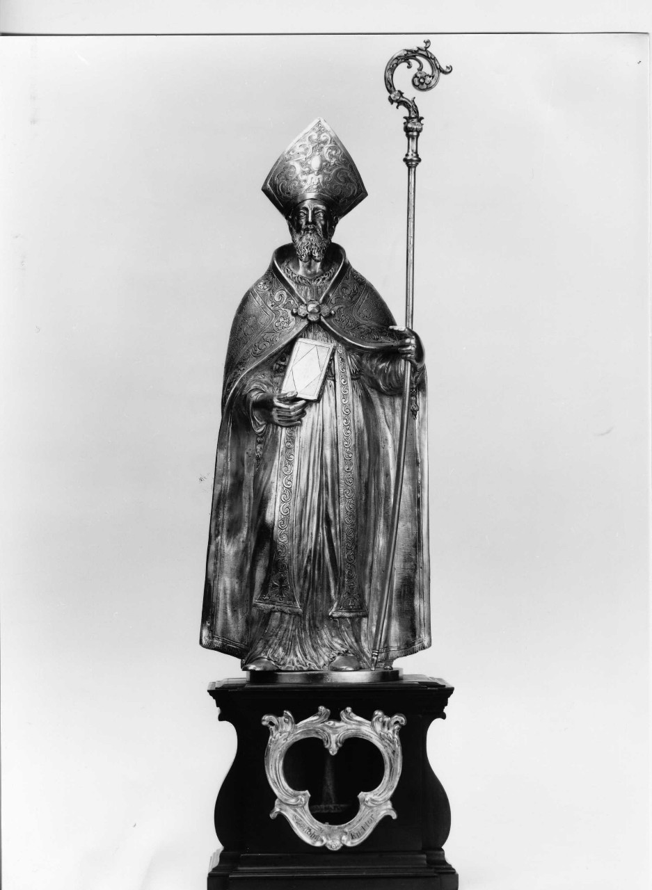 San Zanobi (reliquiario - a statuetta) di Targioni Michelangelo (sec. XVII, sec. XVII)