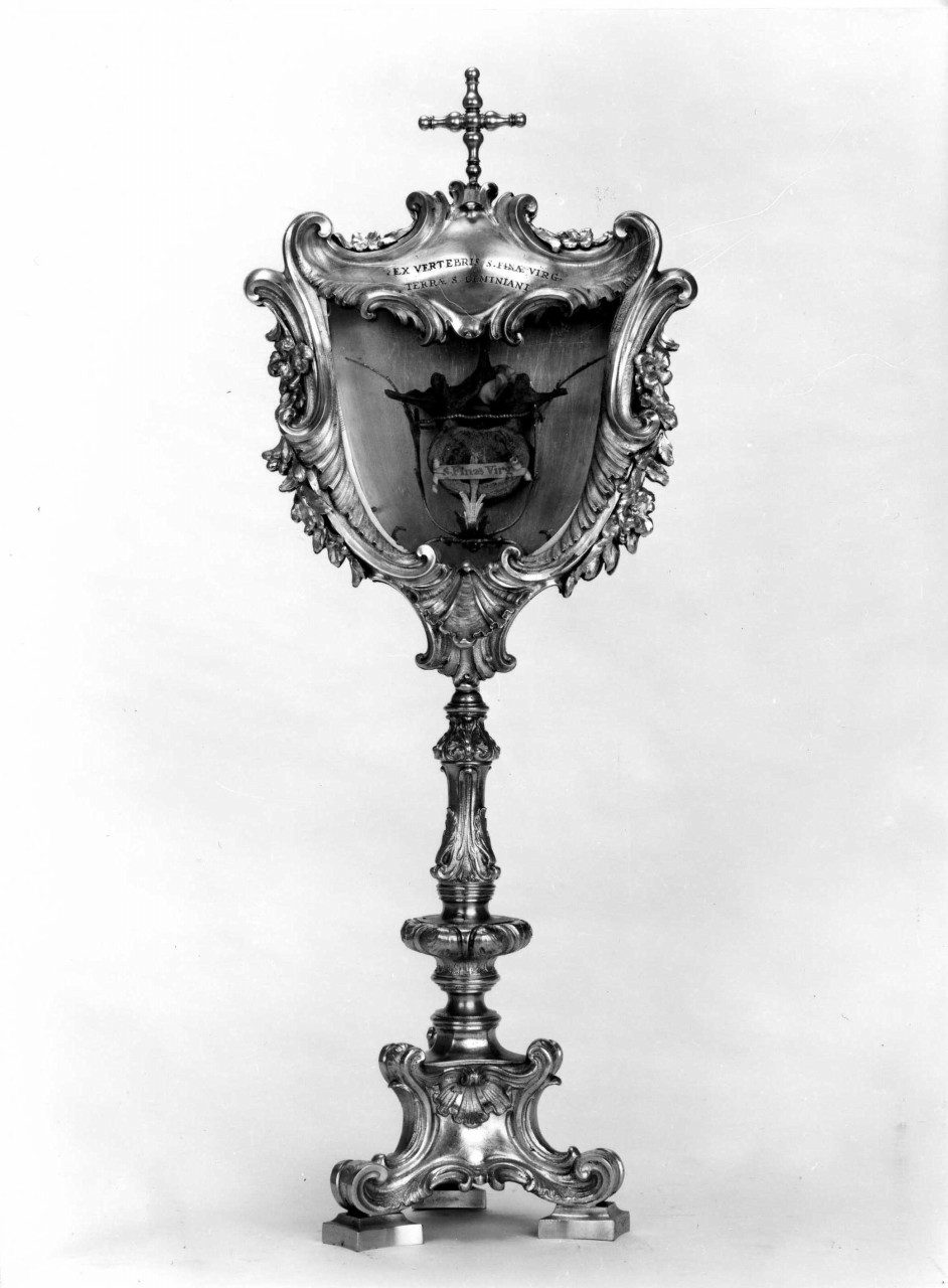 reliquiario - a ostensorio - bottega fiorentina (sec. XVIII)