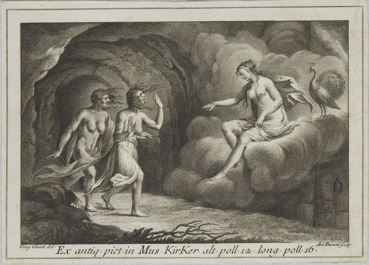 Giunone e le Furie (stampa smarginata) di Baratti Antonio, Giusti Gregorio di Orazio - ambito veneziano (XVIII)
