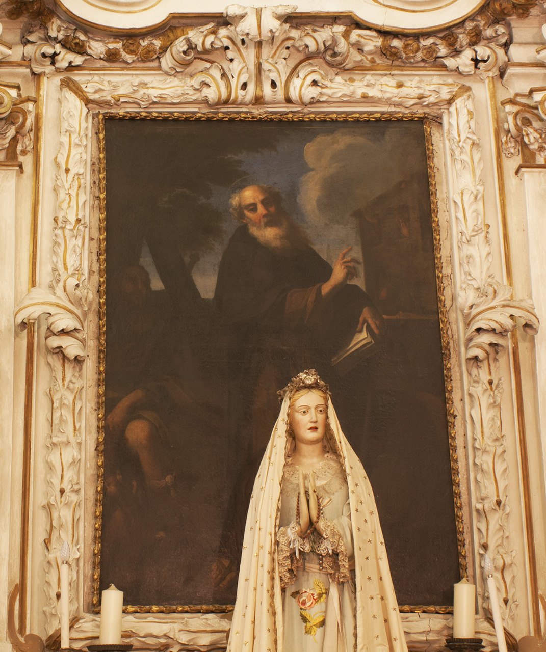 Sant'Antonio abate e San Rocco (dipinto) di Bolla, Giovanni (XVII)
