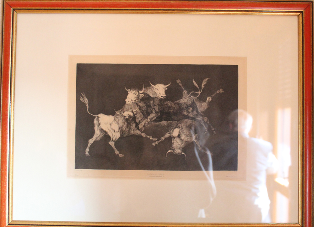 Lluvia de toros (Pluie de Taureaux), Riproduzione a stampa dell'opera di Goya, Lluvia de toros (stampa) (XIX)