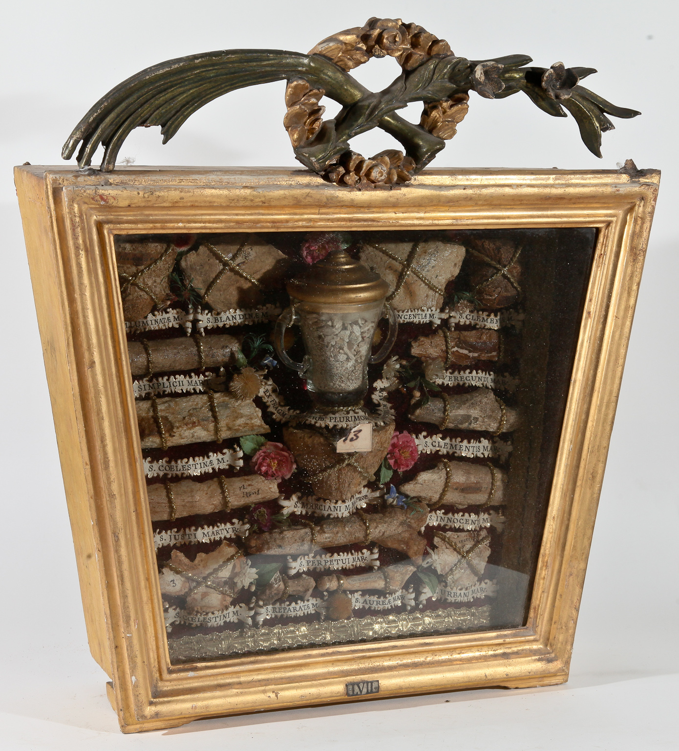 reliquiario a teca - manifattura toscana (inizio sec. XIX)