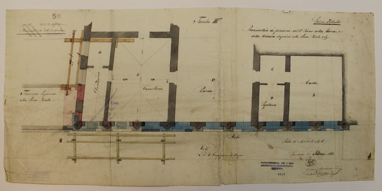 I.R. Zecca (disegno architettonico) di Martorello Giuseppe (terzo quarto XIX)