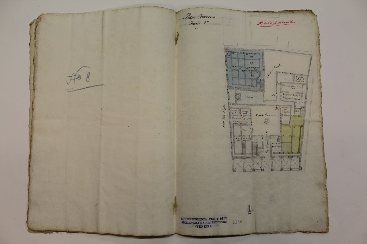 Palazzo delle Prigioni (disegno architettonico) di Biondetti Ditta (metà XIX)