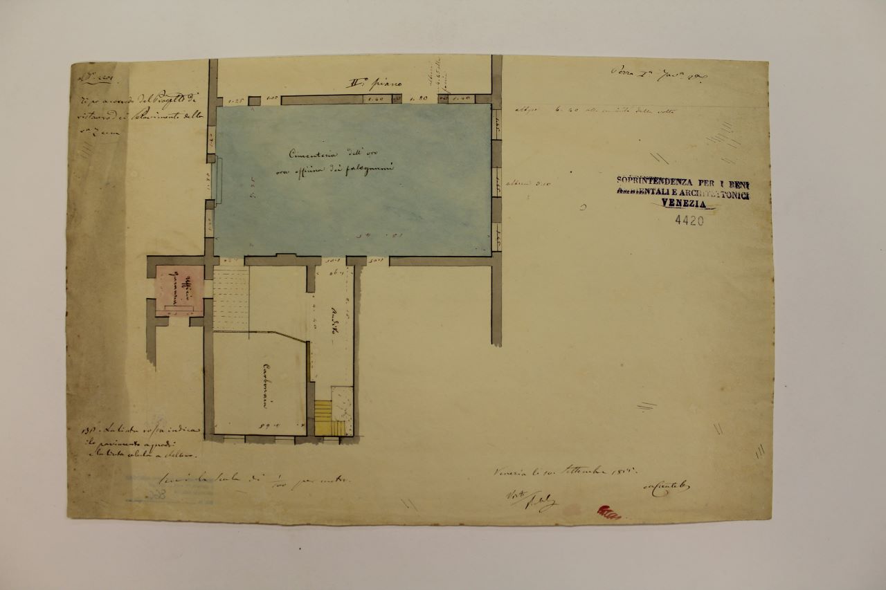 I.R. Zecca (disegno architettonico) - ambito italiano (metà XIX)