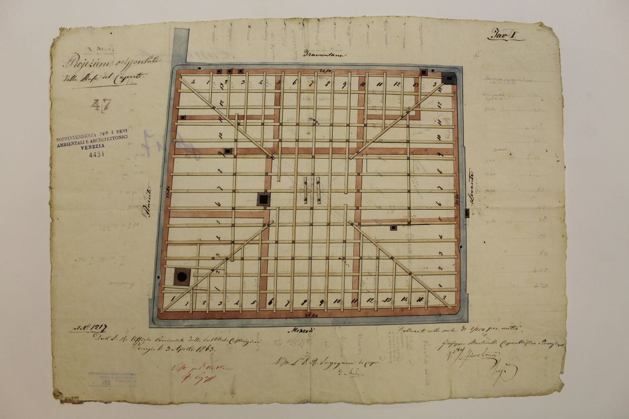 I.R. Zecca (disegno architettonico) di Meduna Tommaso, Martorello Giuseppe (terzo quarto XIX)