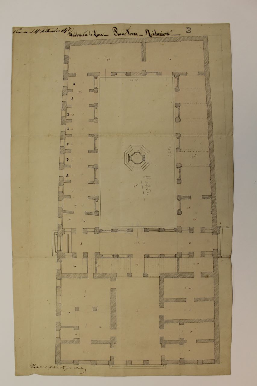 I.R. Zecca (disegno architettonico) - ambito italiano (terzo quarto XIX)