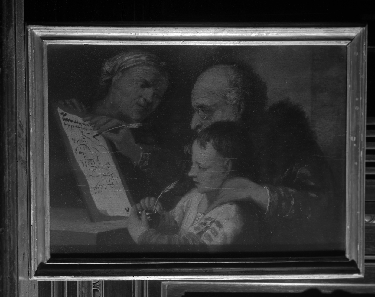 scuola di geometria (dipinto) - ambito veneto (prima metà sec. XVIII)