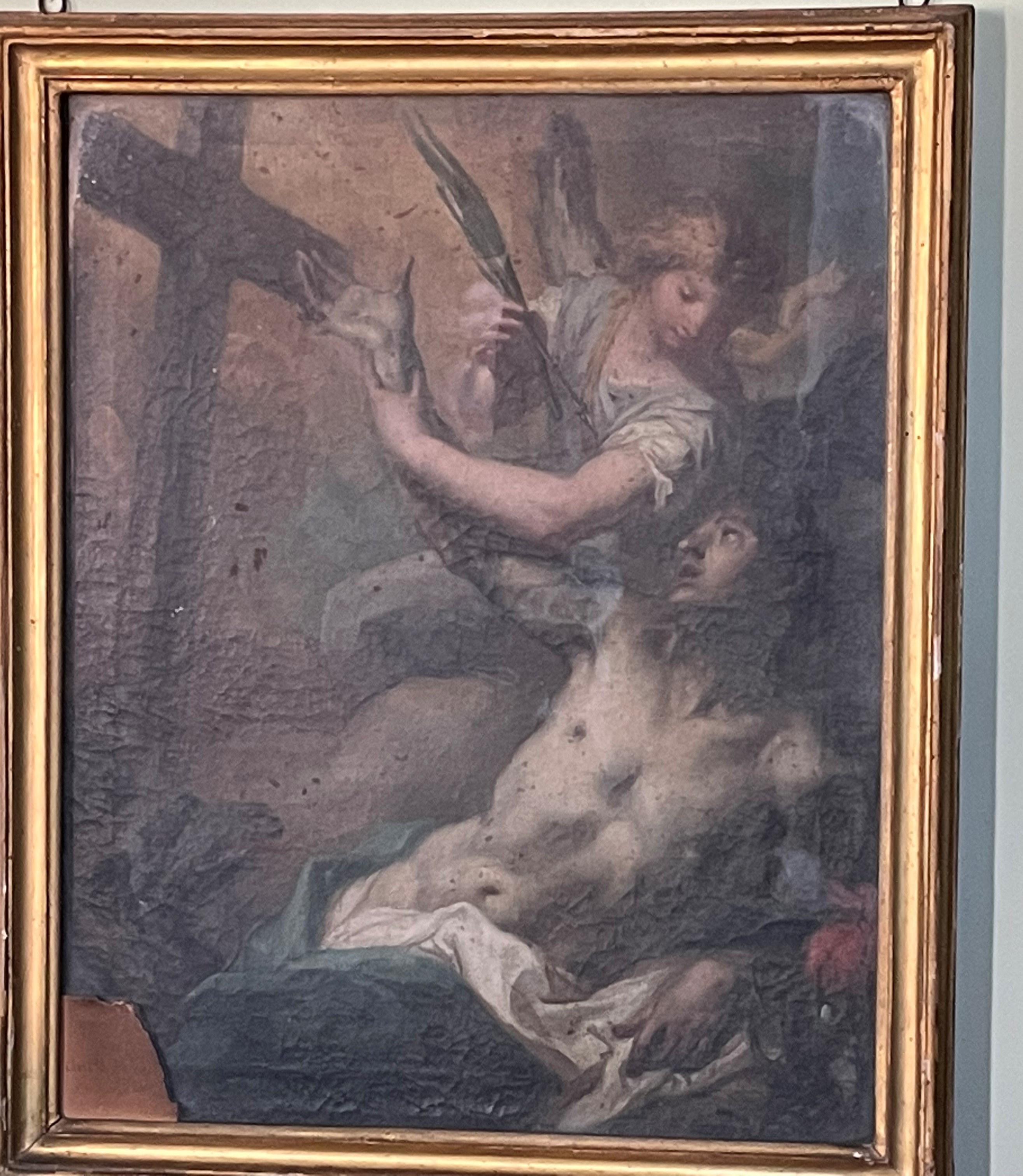 visione di un santo martire (dipinto) - ambito veneto (prima metà sec. XVIII)