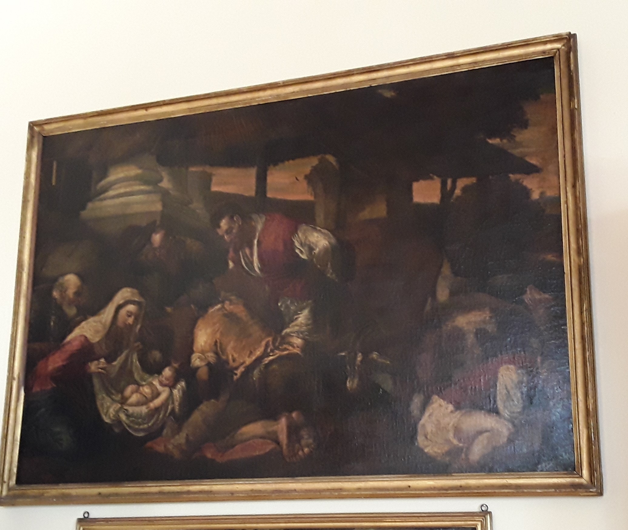 adorazione dei pastori (dipinto) - ambito veneto (inizio sec. XVII)