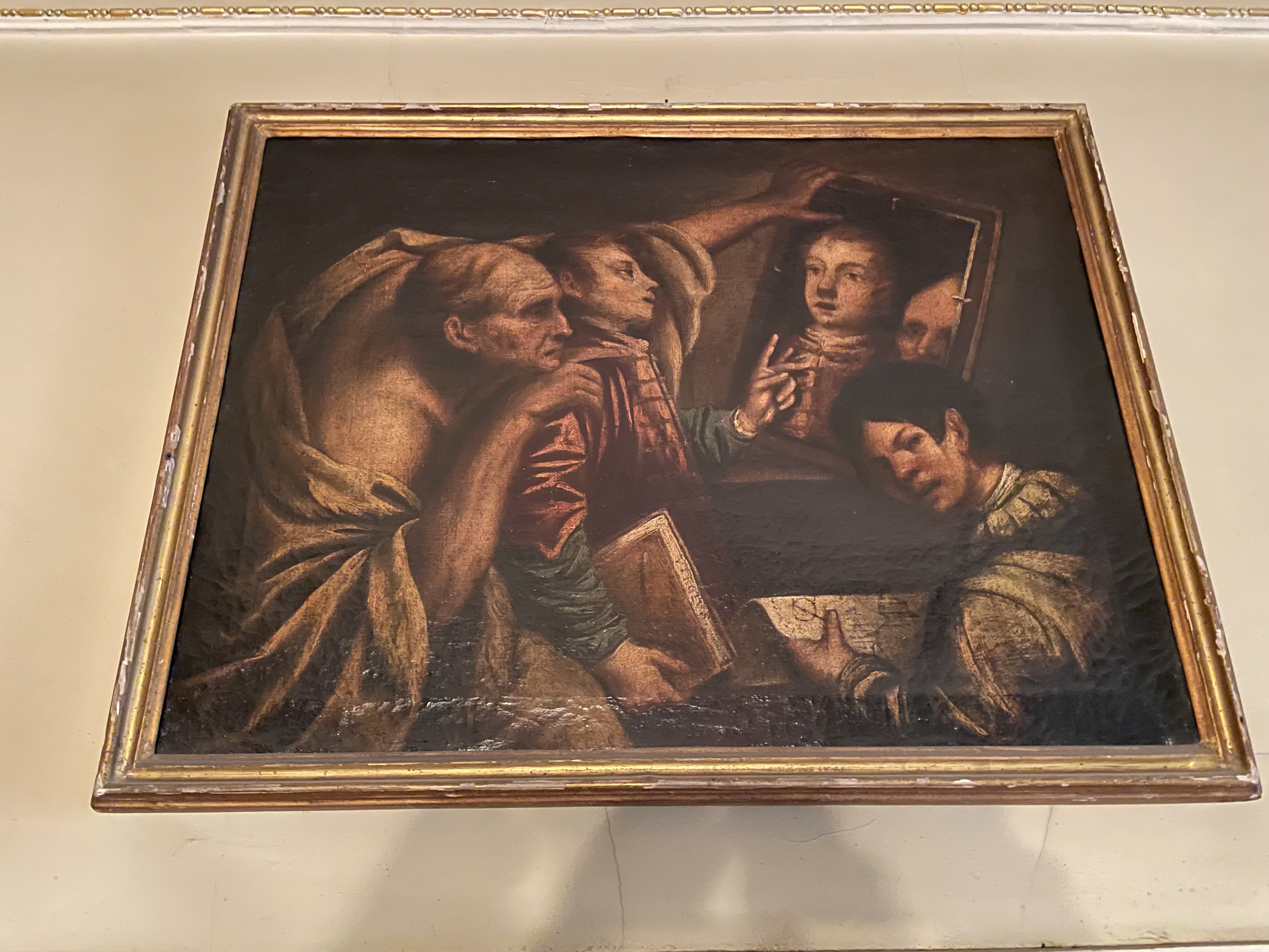 Socrate con lo specchio (dipinto) - ambito veneto (fine/ inizio secc. XVII/ XVIII)