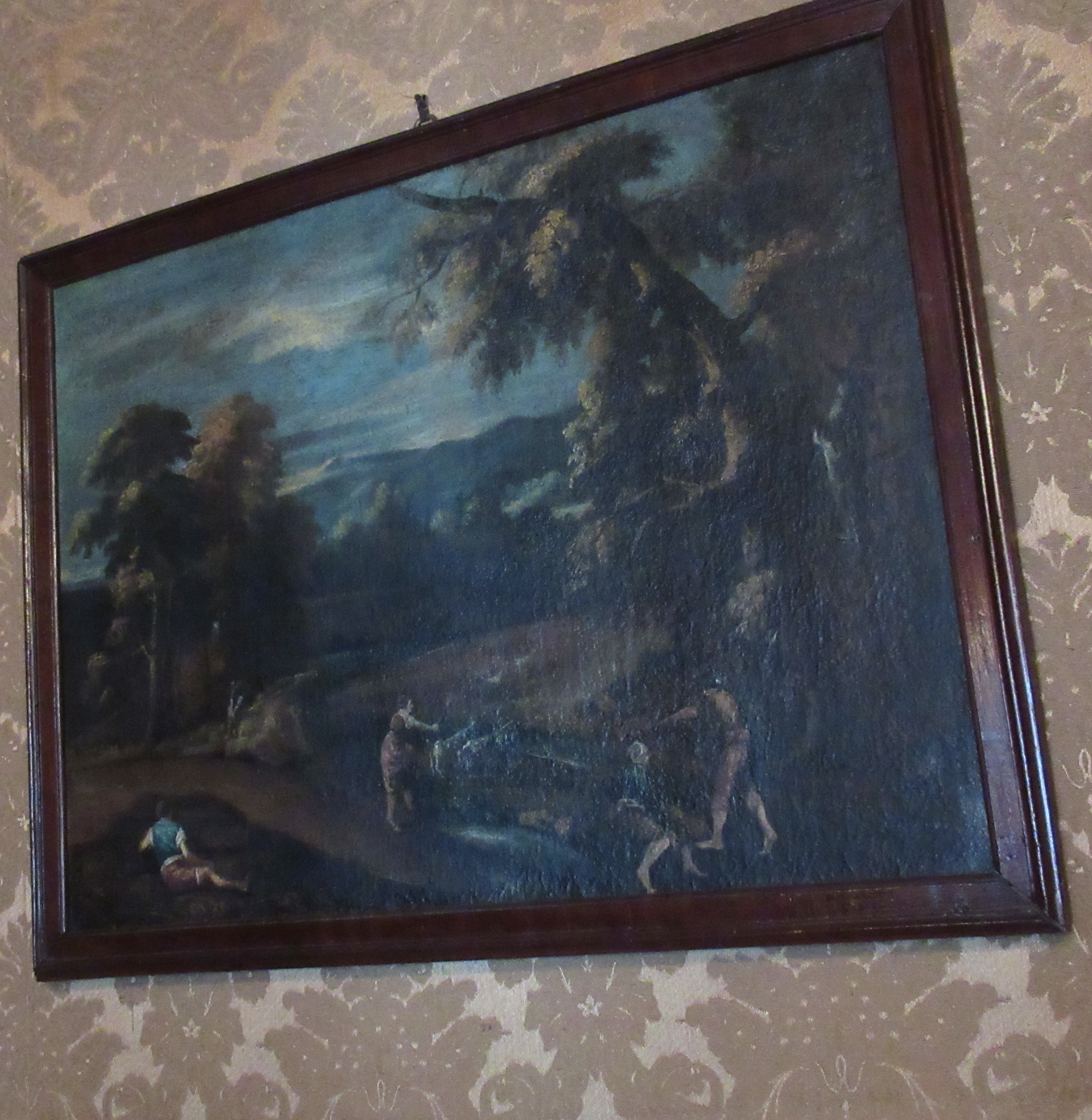 paesaggio con figure (dipinto) - ambito veneto (seconda metà sec. XVIII)