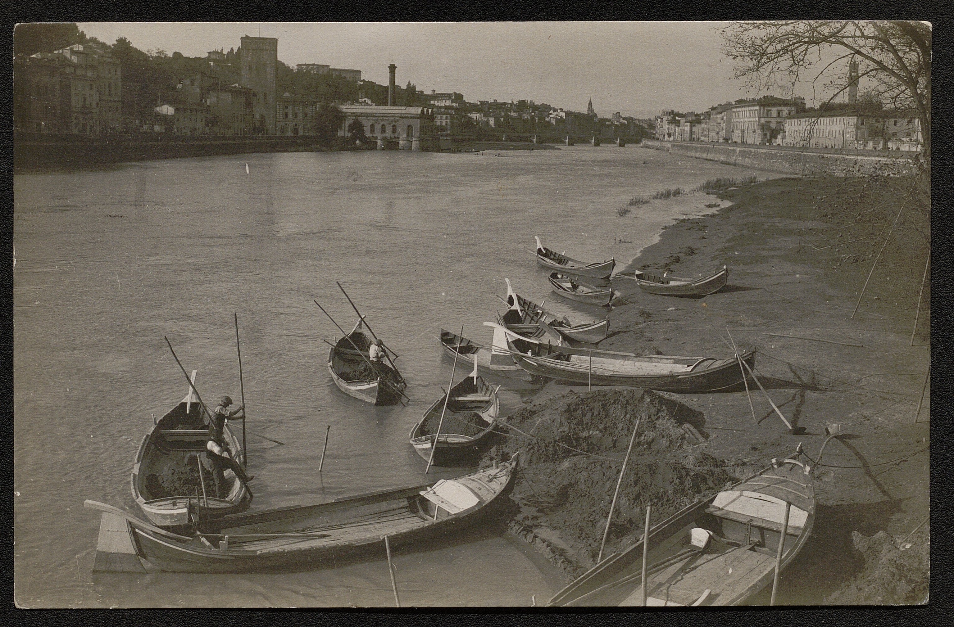 Barche - Fiumi (positivo) di Pachò, Lodovico (prima metà XX)