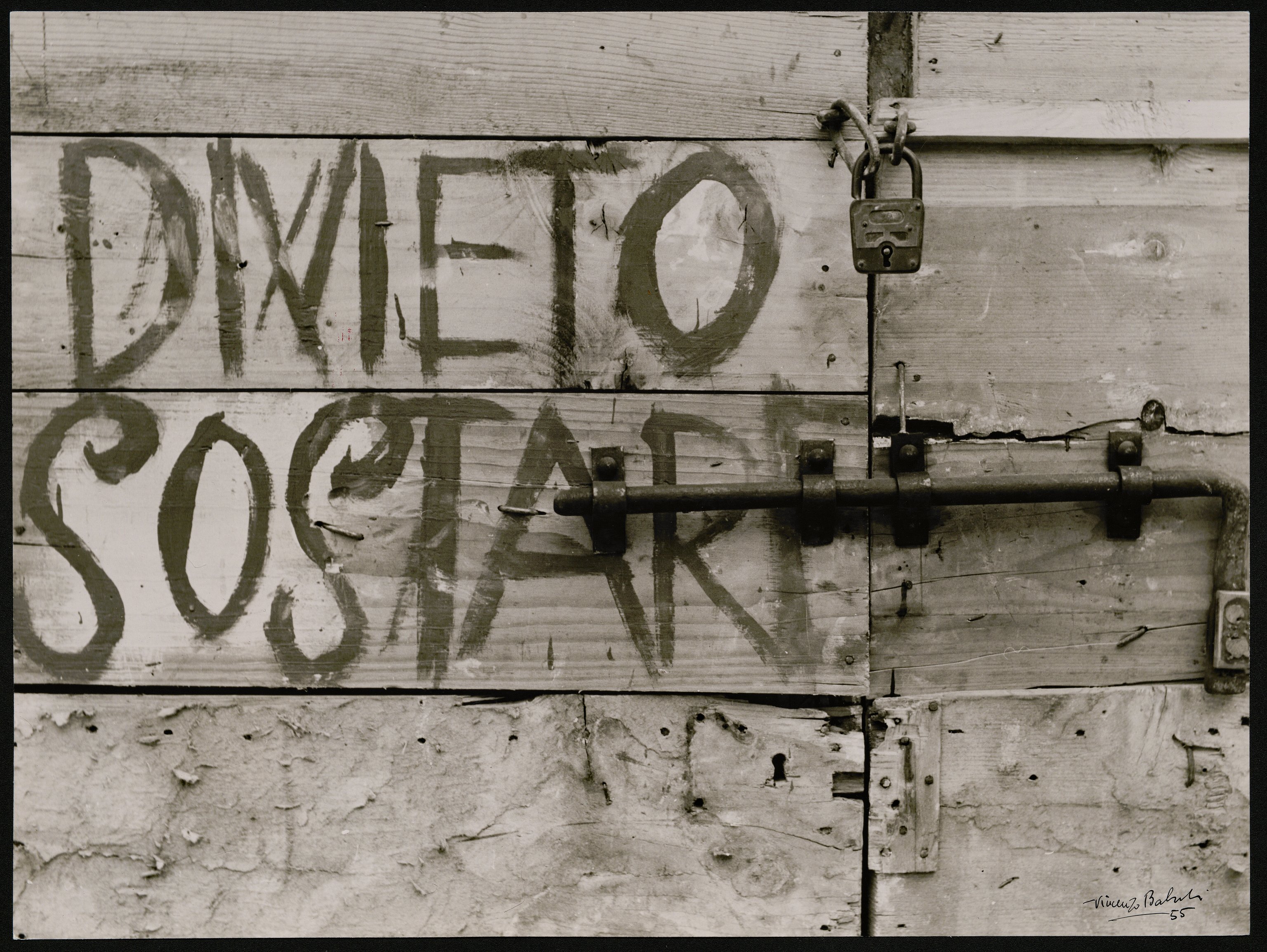 Scritte murali (positivo) di Balocchi, Vincenzo (seconda metà XX)