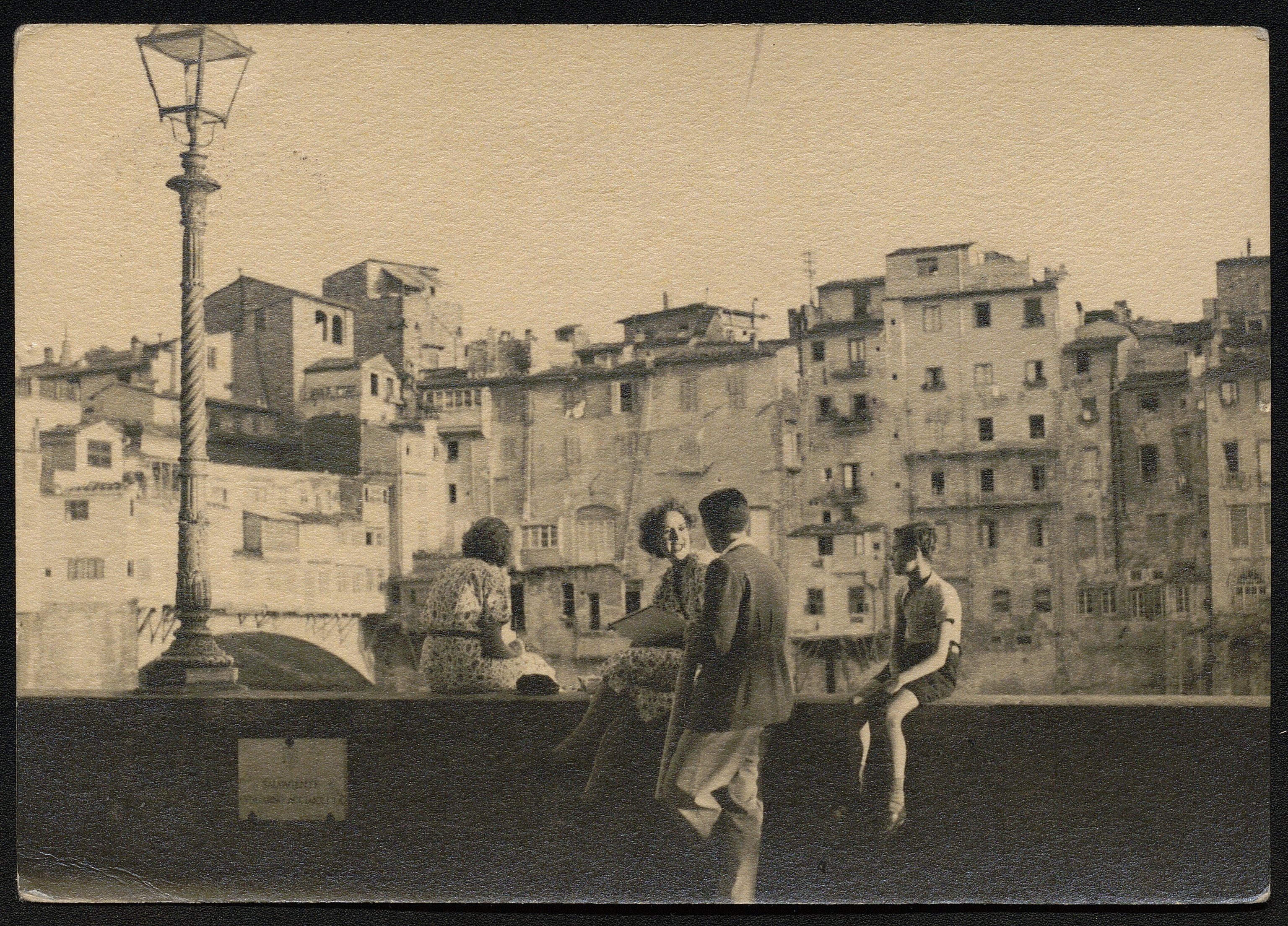 Firenze - Ponte Vecchio (positivo) di Pachò, Lodovico (prima metà XX)
