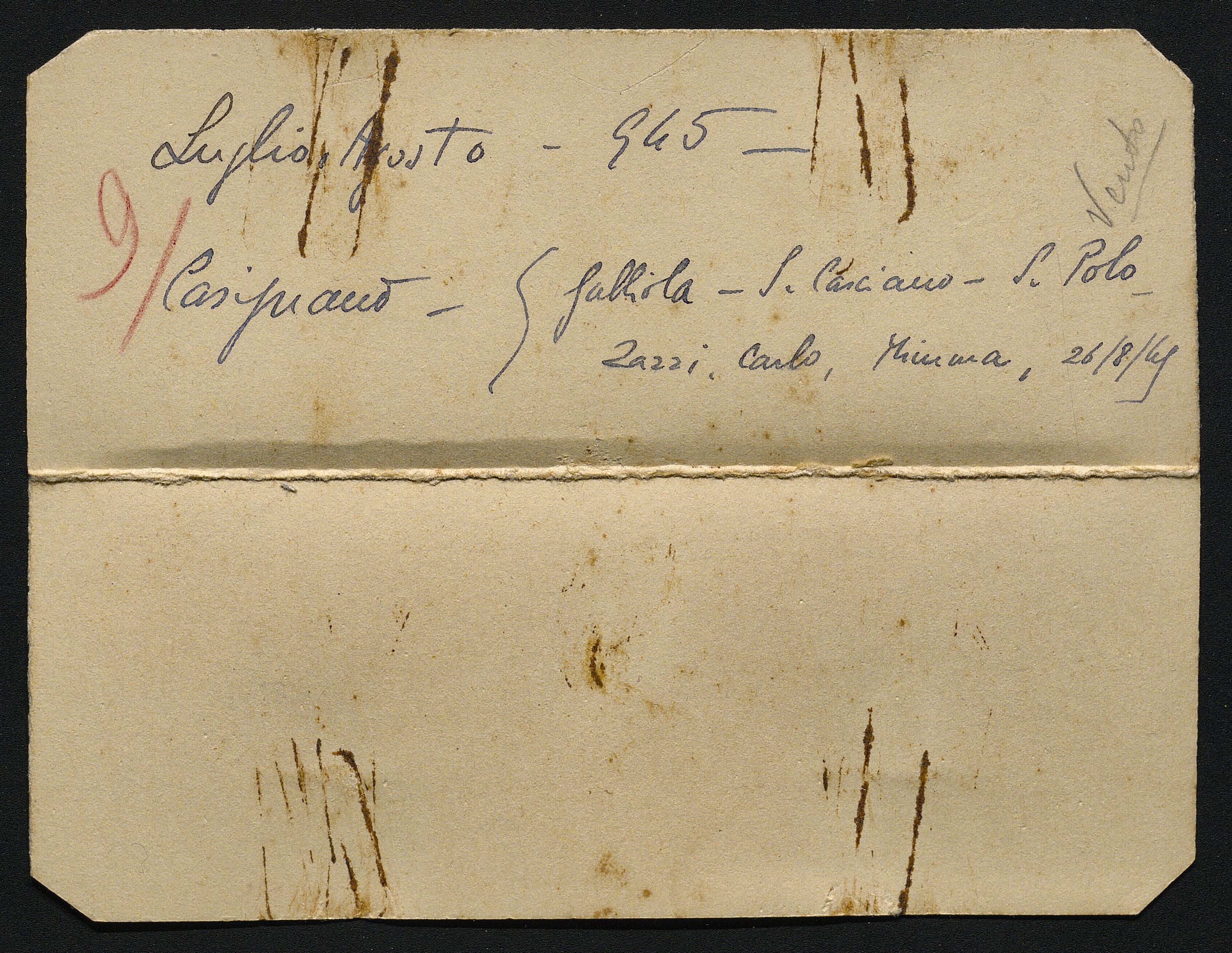 Bustine (vario) di Balocchi, Vincenzo (prima metà XX)