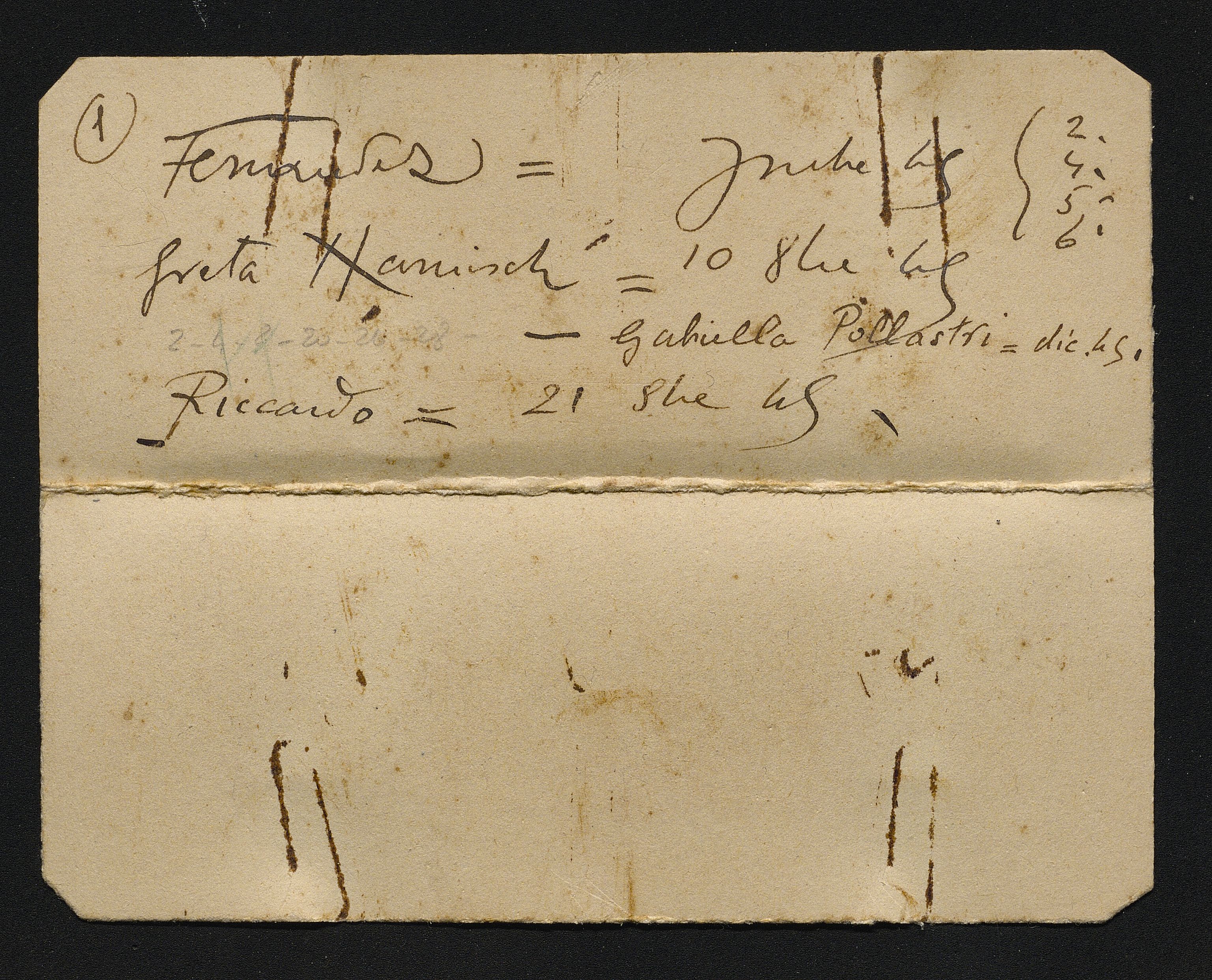 Bustine (vario) di Balocchi, Vincenzo (prima metà XX)