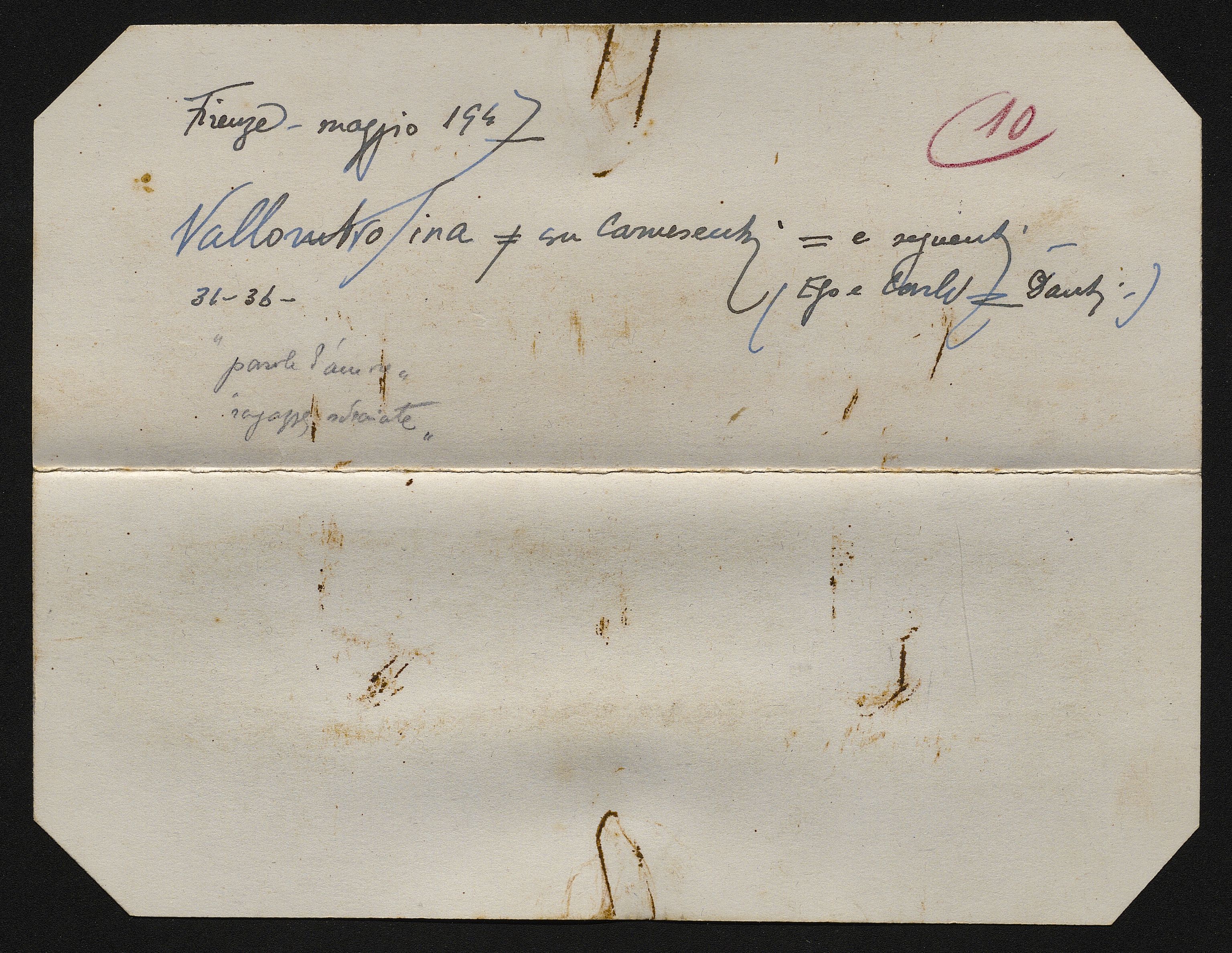 Bustine (vario) di Balocchi, Vincenzo (prima metà XX)