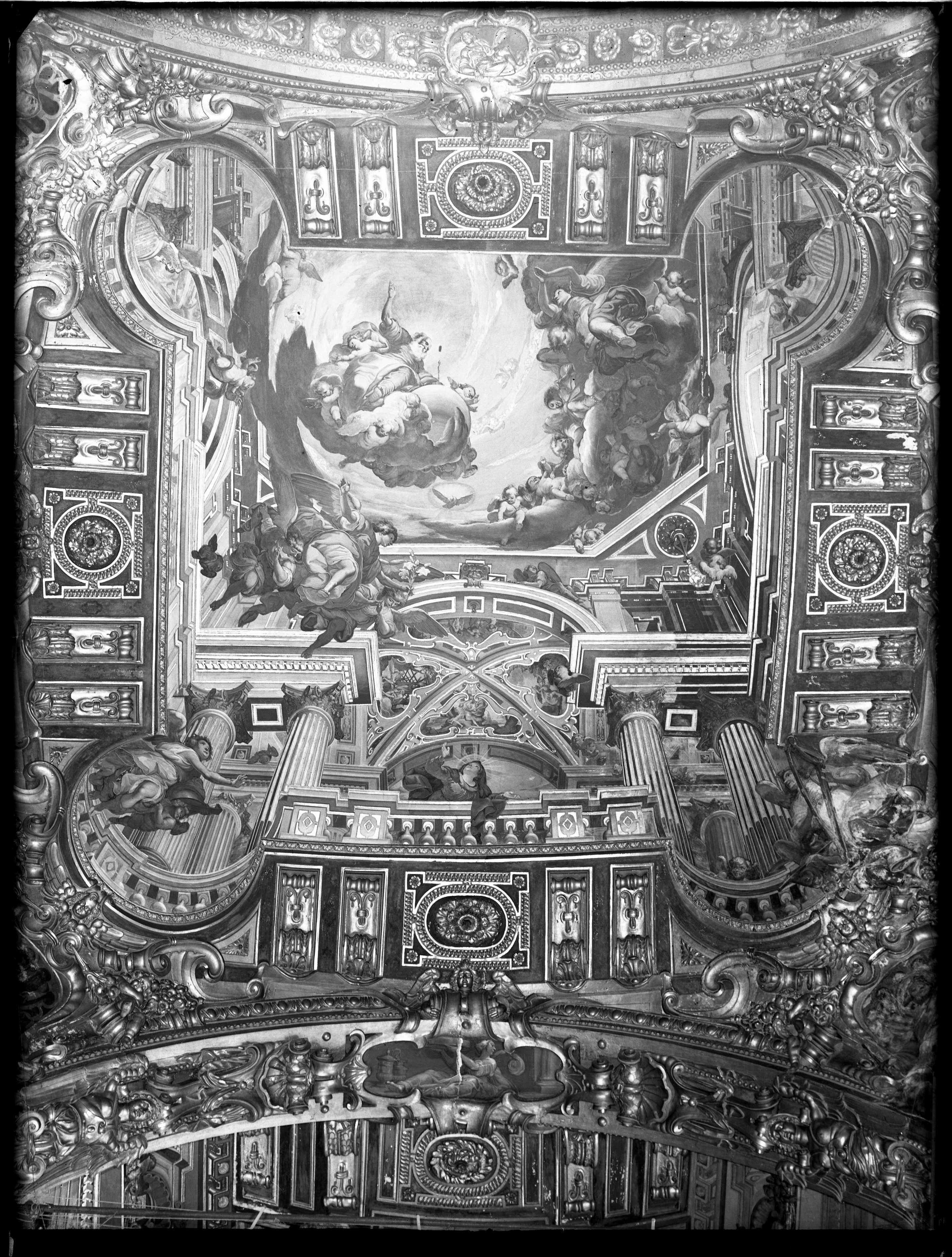 Benso, Giulio. Dio Padre in cielo, Annunciazione - Genova - Chiesa della SS. Annunziata del Vastato (negativo) di Cresta (XX)
