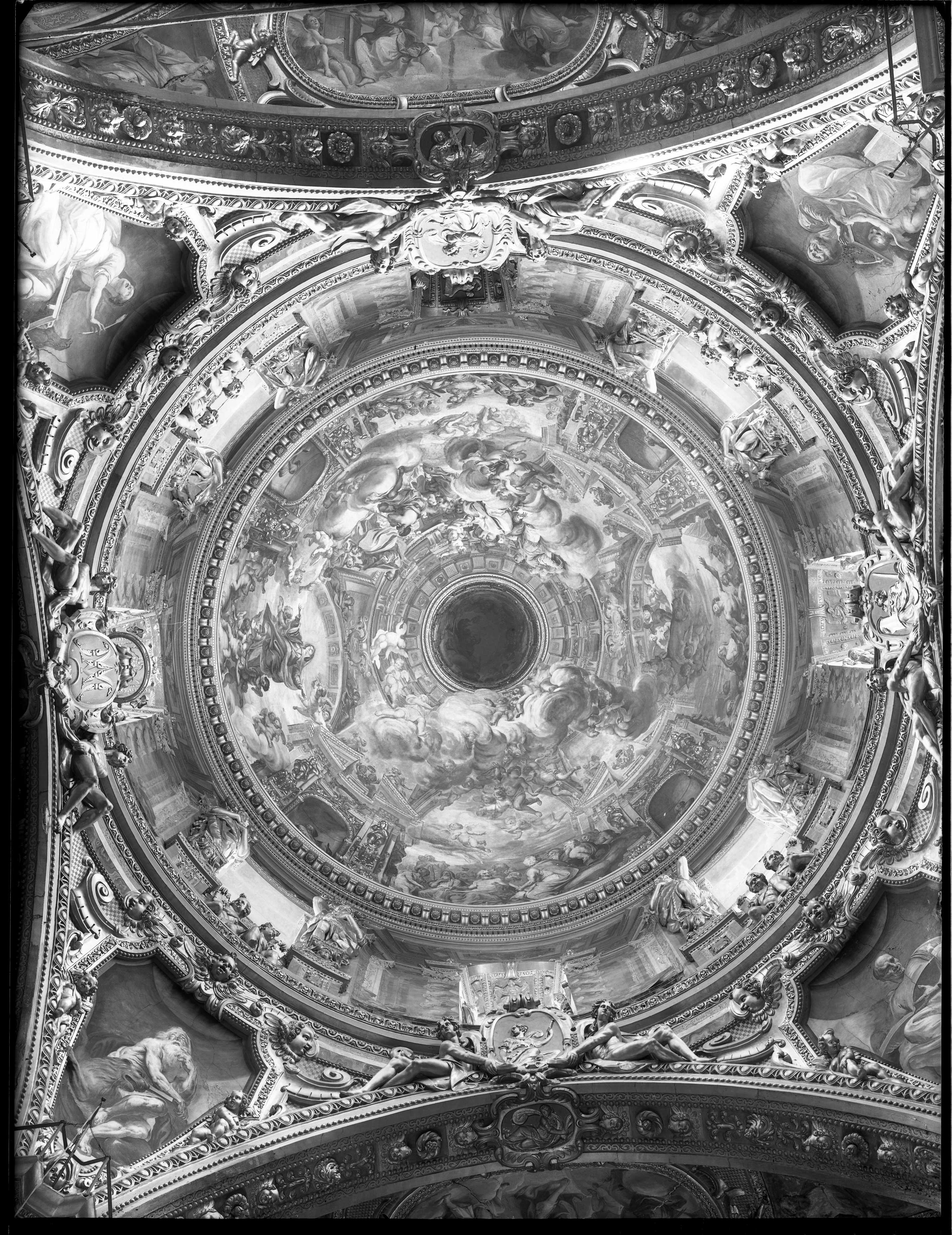 Assunzione, affreschi (negativo) di Cresta (XX)