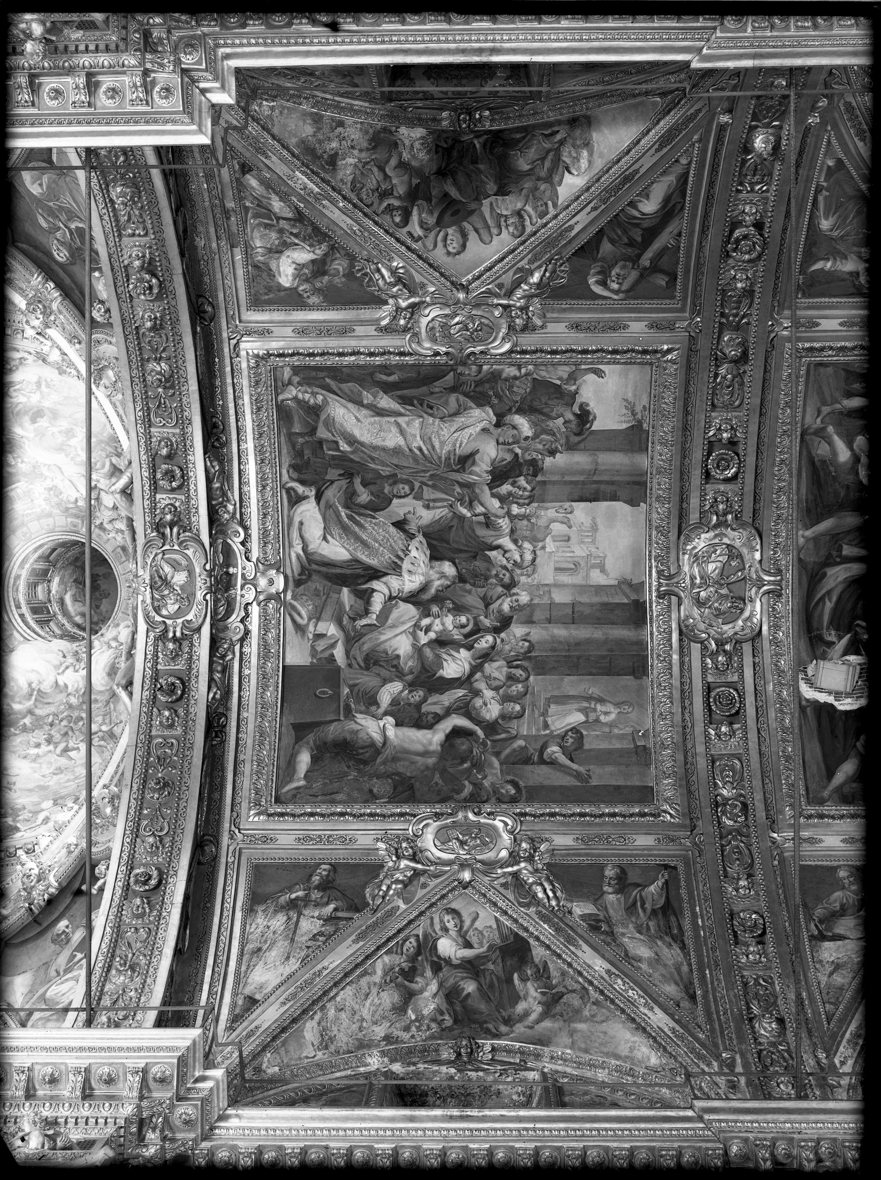 Adorazione dei Magi, affreschi (negativo) di Cresta (XX)