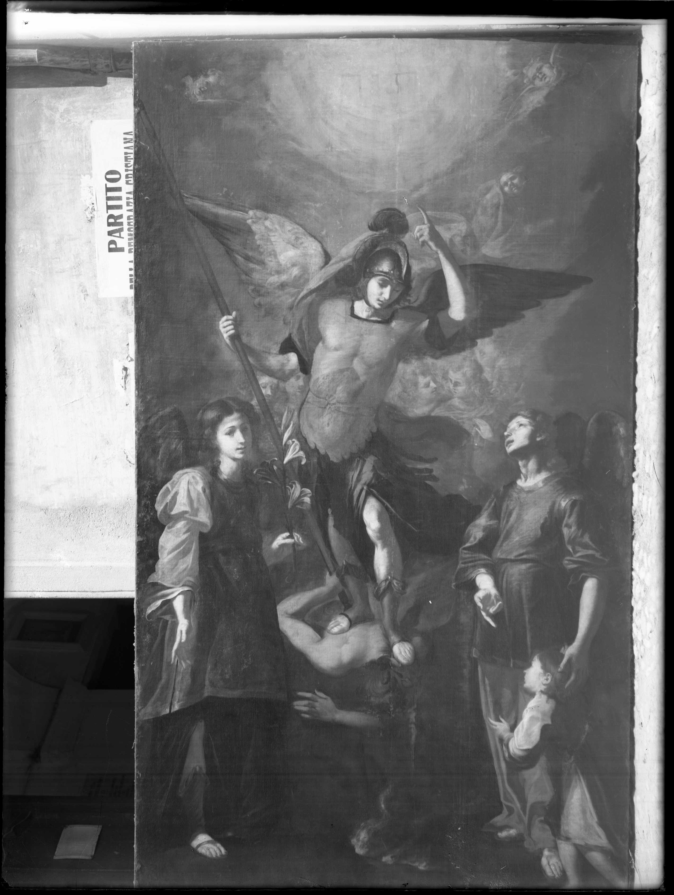 Clerici, Tommaso. I tre arcangeli - Genova - Chiesa della SS. Annunziata del Vastato (negativo) di Gasparini (XX)