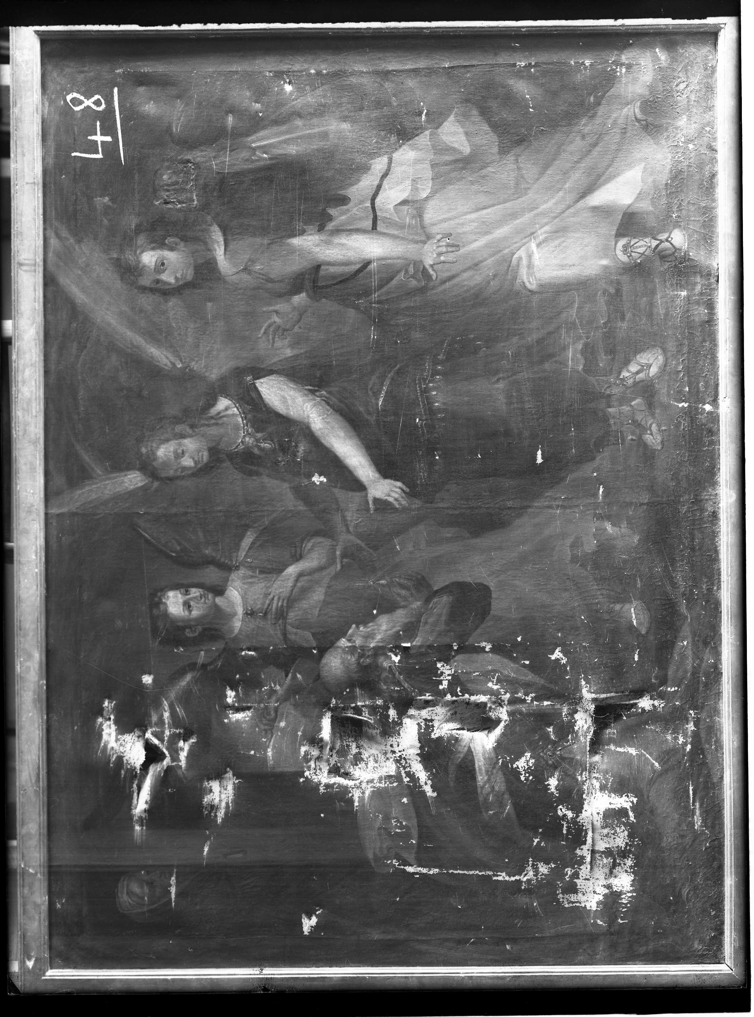 Abramo davanti a tre angeli, dipinti (negativo) di Cresta (XX)