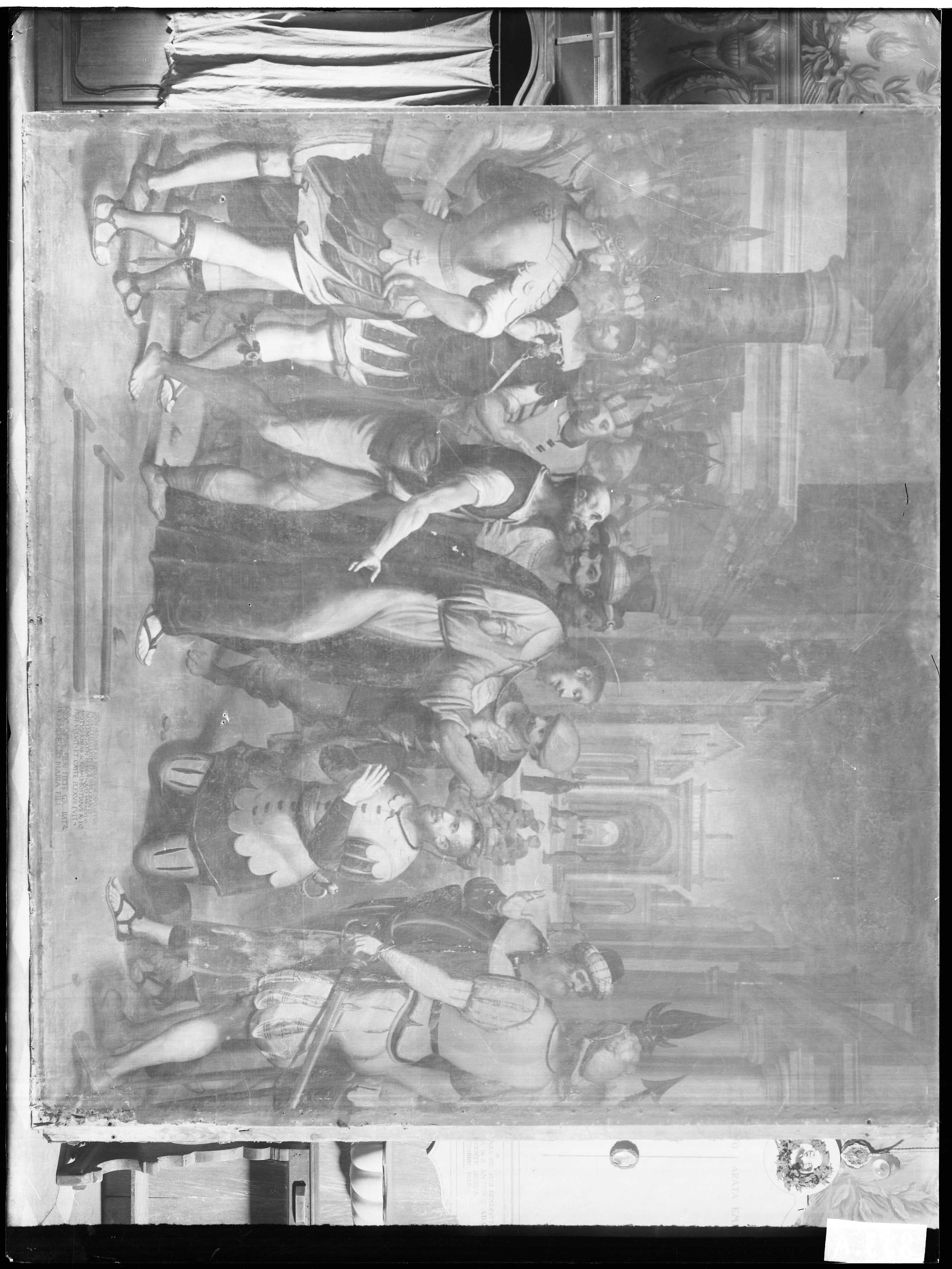 Cambiaso, O.. San Giacomo converte Isaia mentre si avvia alla decapitazione - Genova - Oratorio di Sant'Antonio abate in Sarzano (negativo) di Gasparini (XX)