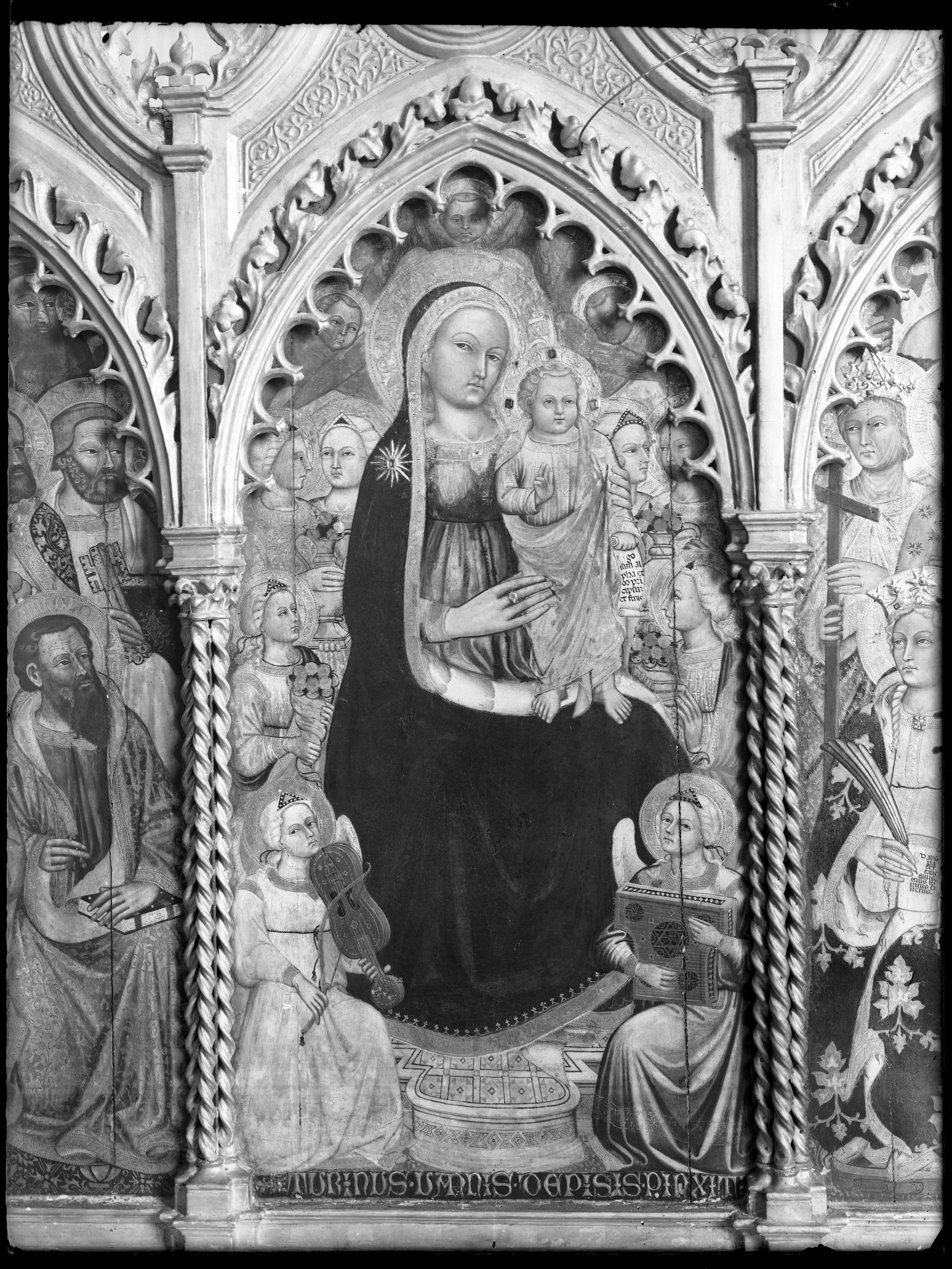 Maestà, dipinti (negativo) di Gasparini (XX)