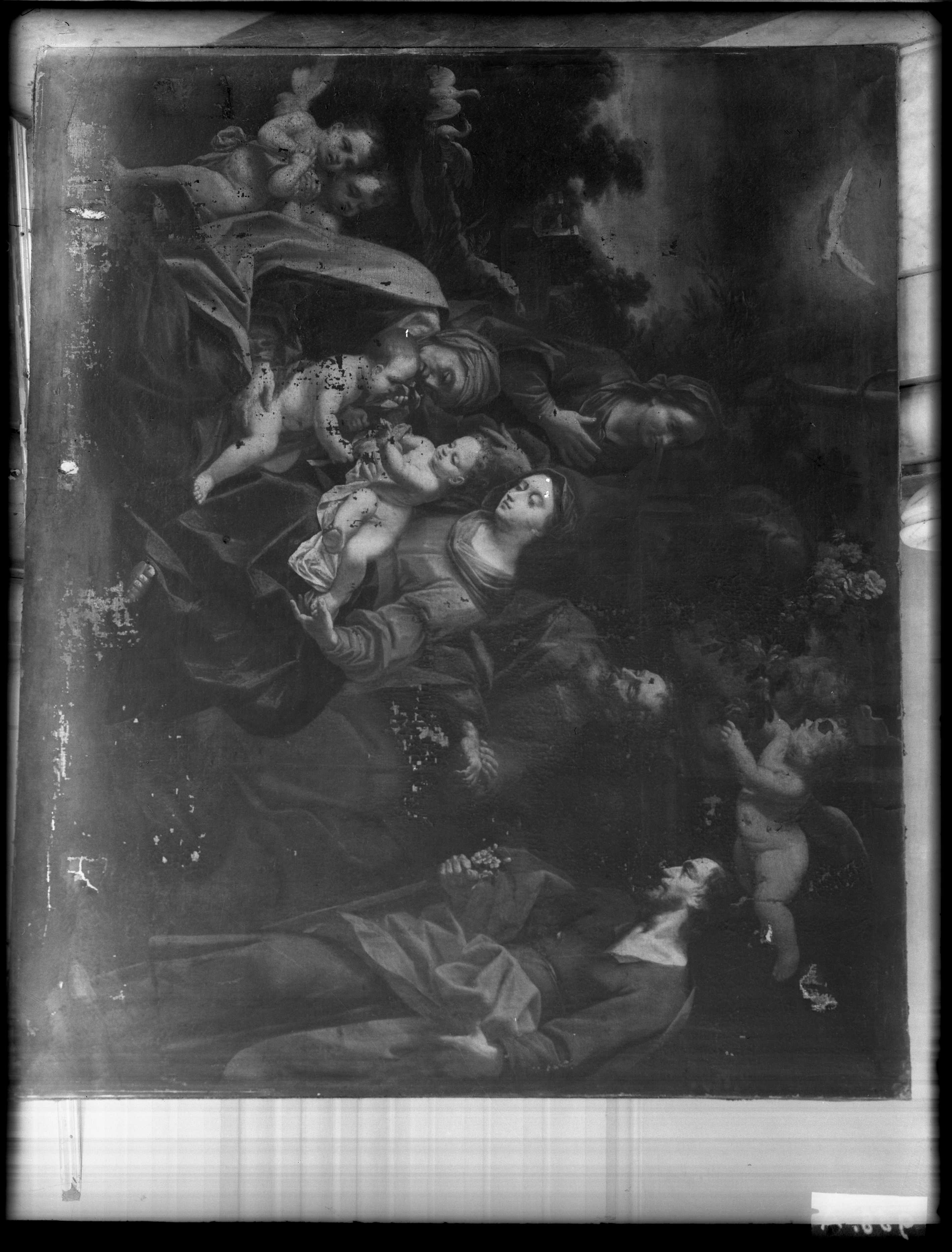 Sacra famiglia, dipinti (negativo) di Gasparini (XX)