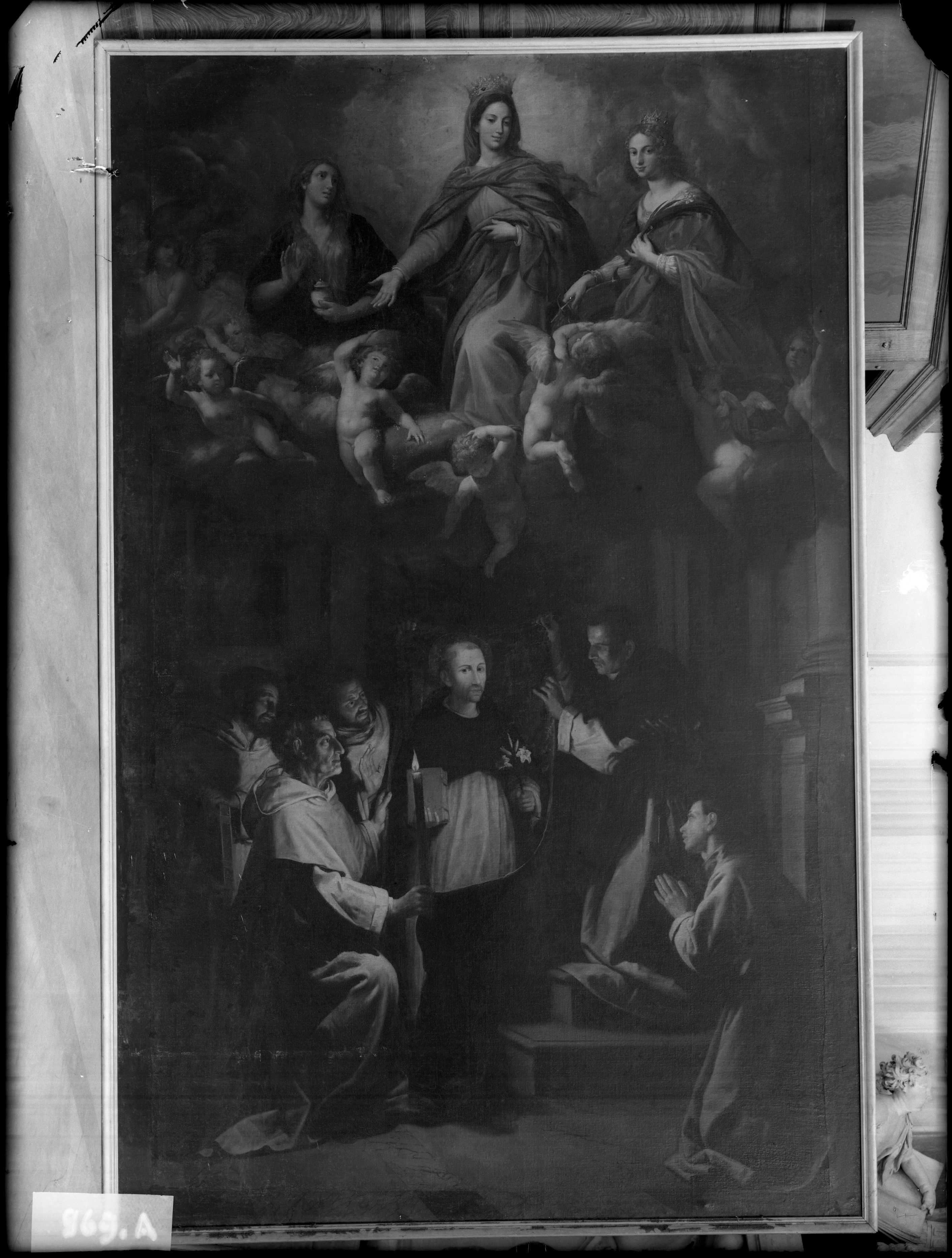 La Vergine con San Domenico, dipinti (negativo) di Gasparini (XX)