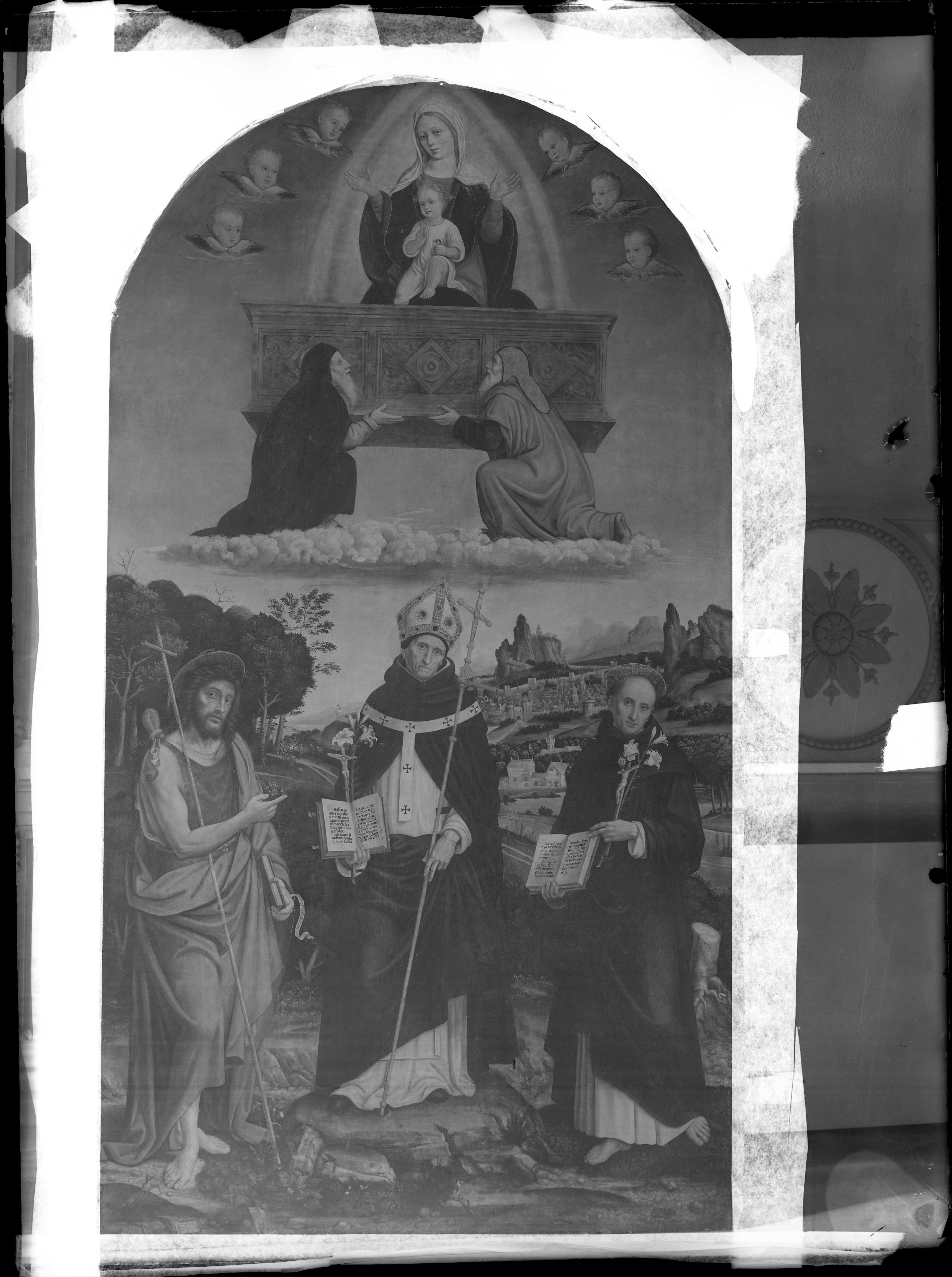 Sacchi, Pietro Francesco. Tre santi - Genova - chiesa di Santa Maria di Castello (negativo) di Gasparini (XX)