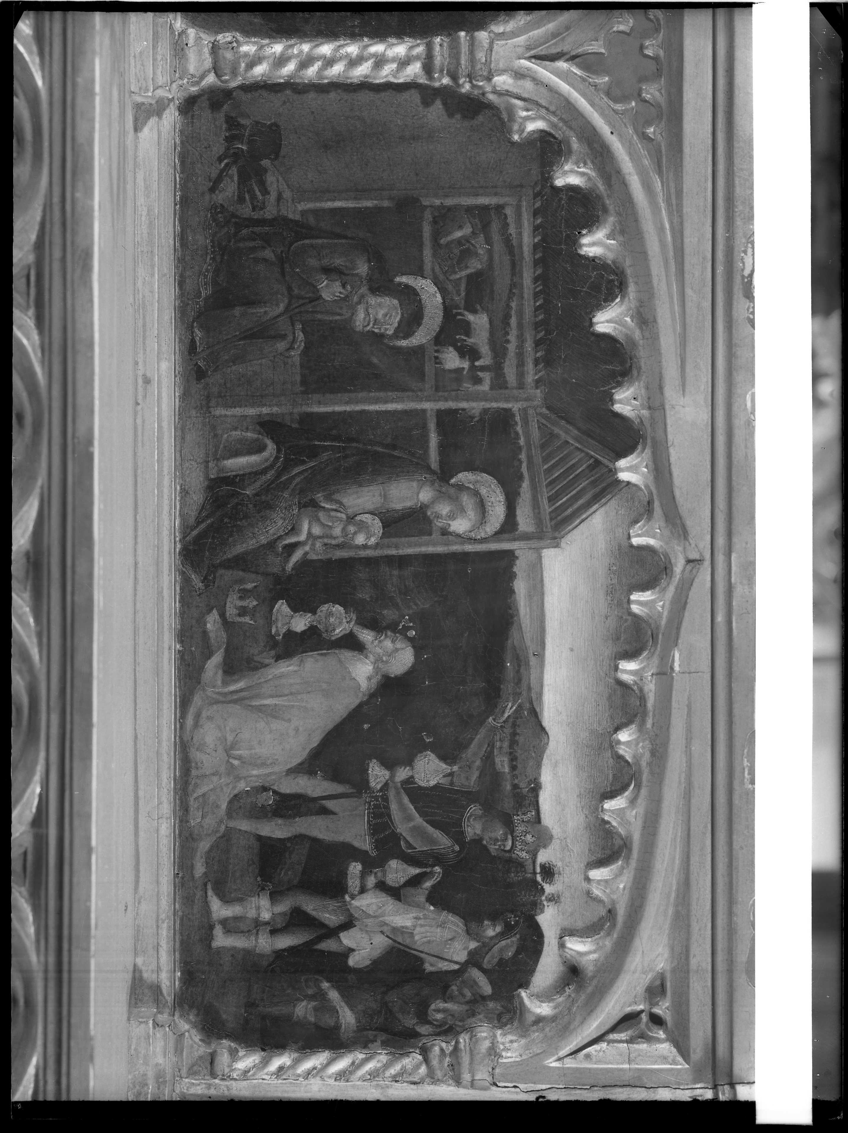 Mazone, Giovanni. Adorazione dei Magi - Genova - chiesa di Santa Maria di Castello (negativo) di Gasparini (XX)