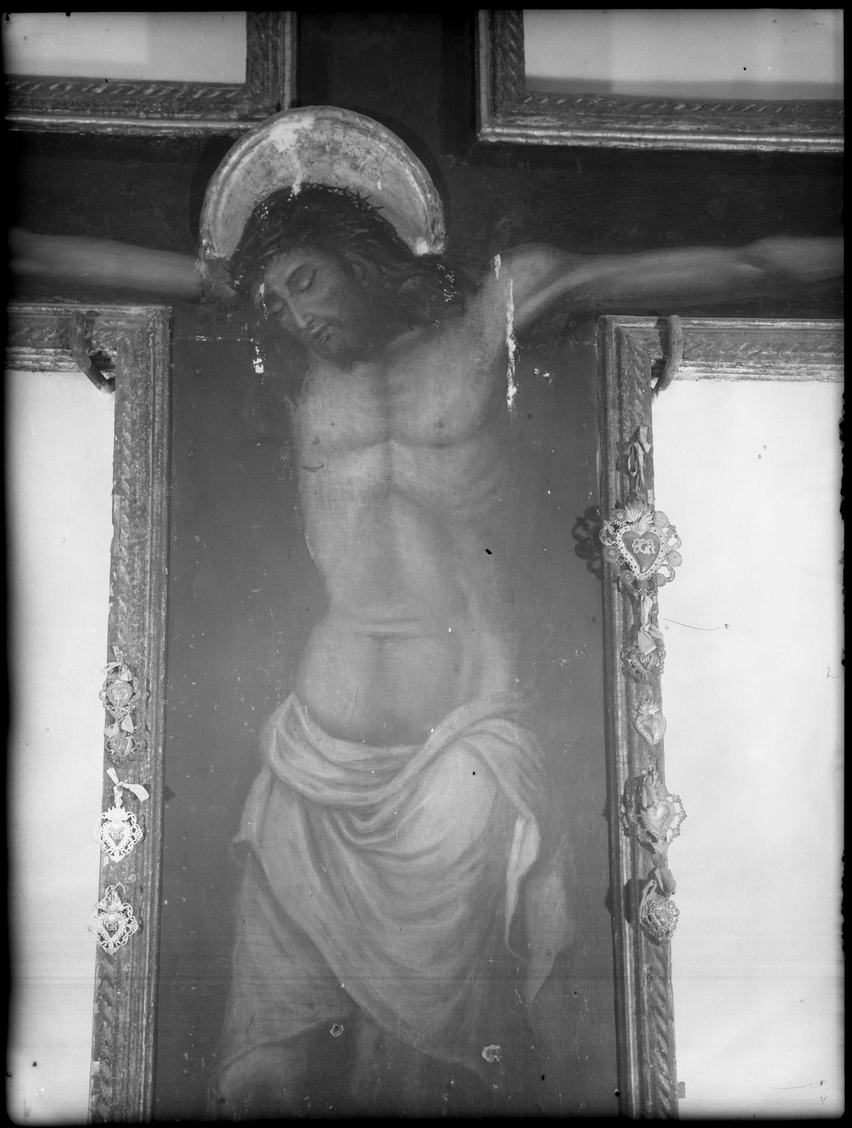 Crocifisso, dipinti (negativo) di Cresta (XX)
