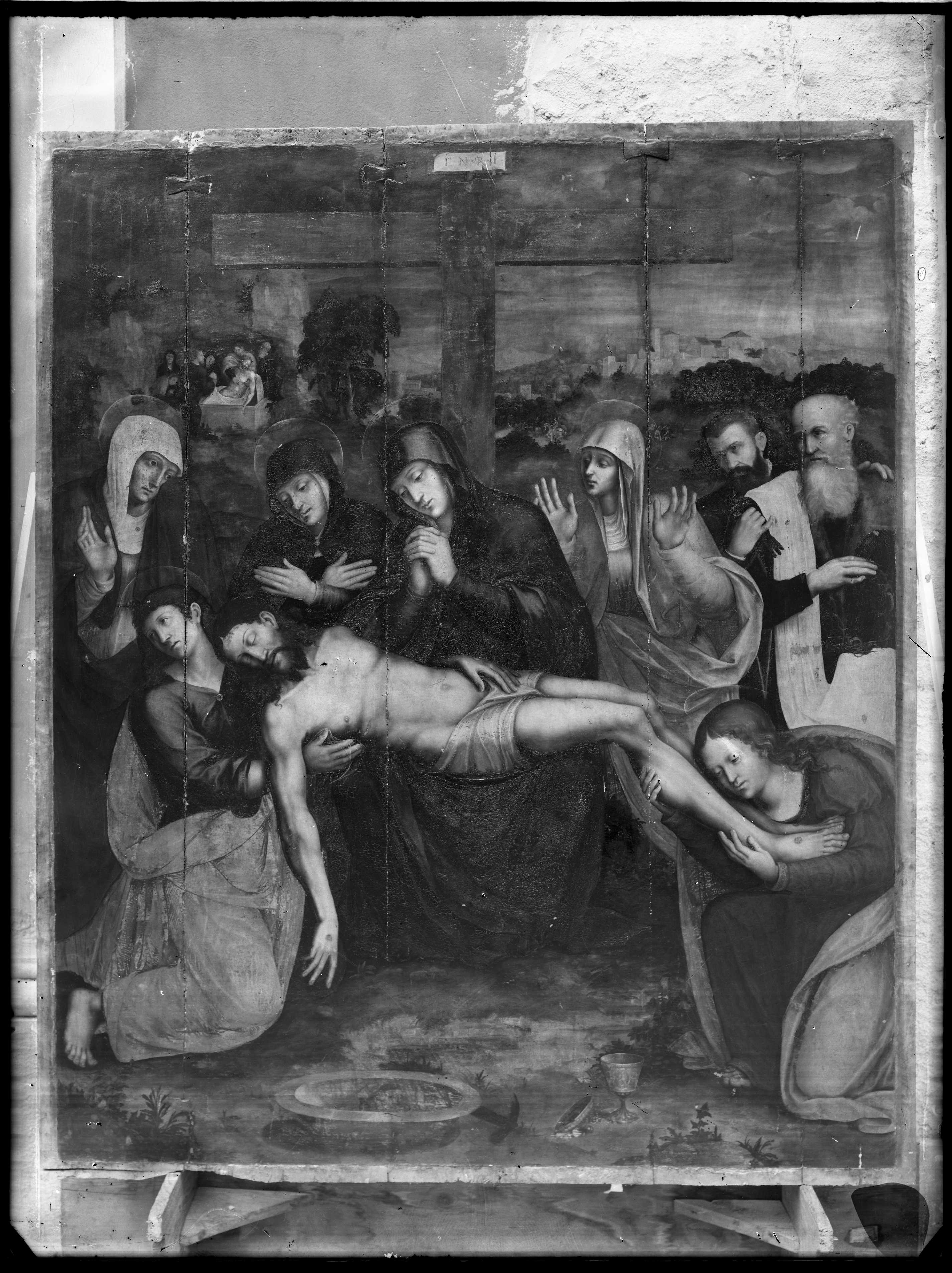 Deposizione, dipinti (negativo) di Gasparini (XX)