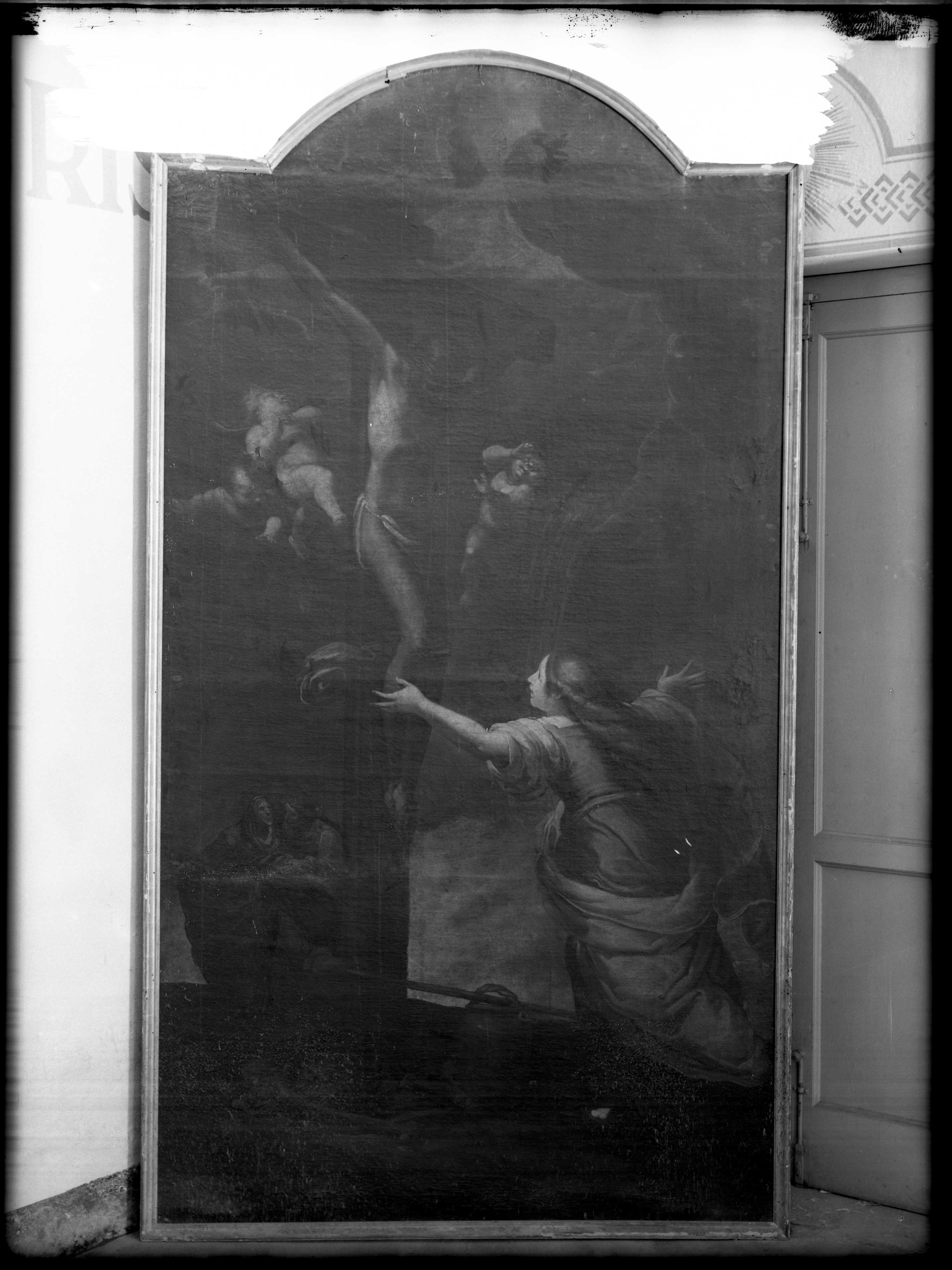 Benso, Giulio. Crocifisso - Genova - chiesa di Santa Fede (negativo) di Gasparini (XX)