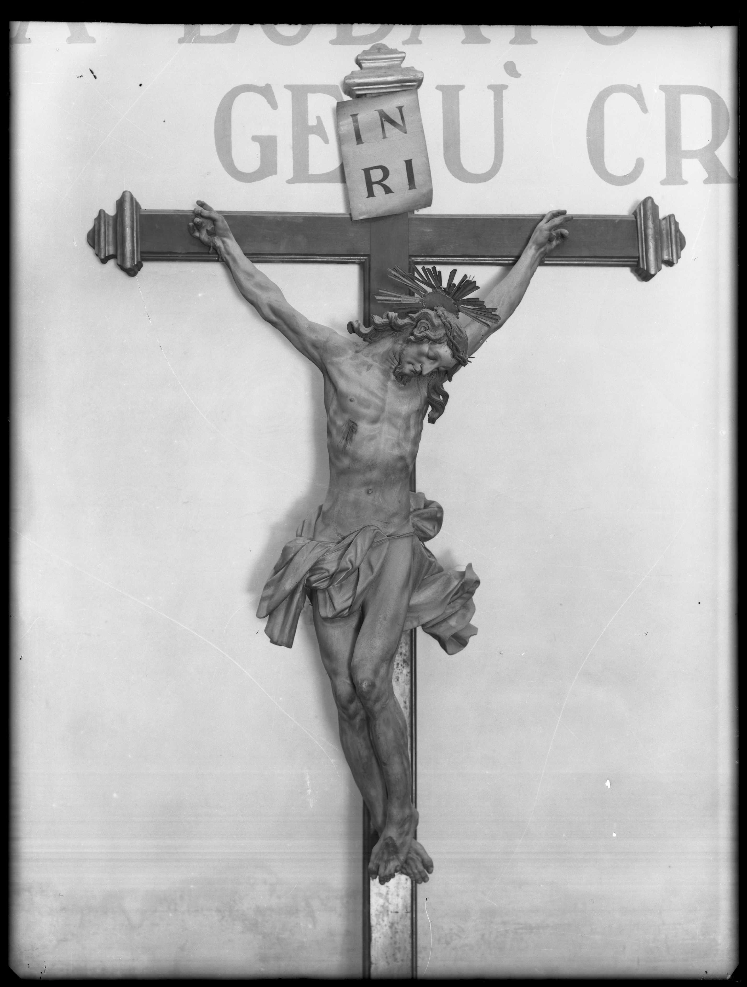 Bissoni, Domenico. Crocifisso - Genova - chiesa di Santa Fede (negativo) di Gasparini (XX)