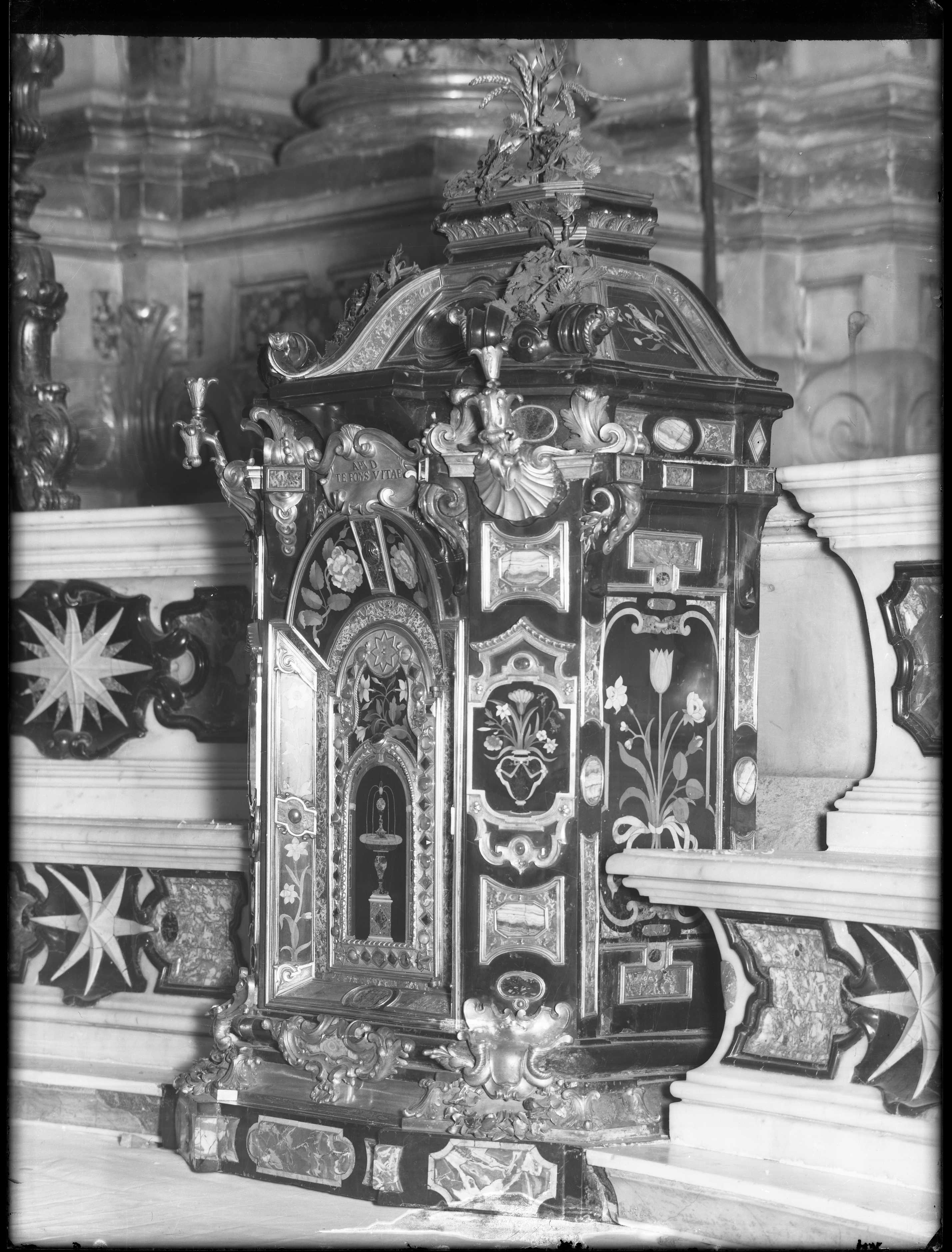 Tabernacolo, arredi (negativo) di Gasparini (XX)