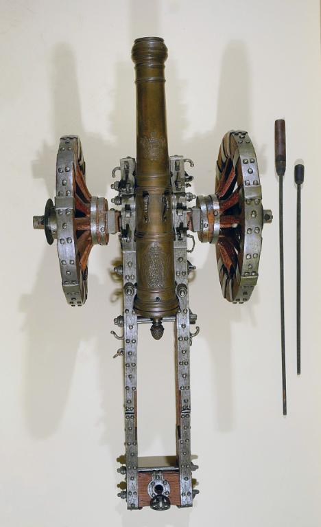 24 Pfd Halbkanone (modello di artiglieria, mezzo cannone) - produzione austriaca (secc. XVII/ XVIII)