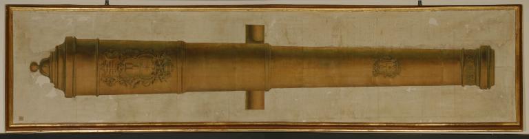 riproduzione figurativa di pezzo d'artiglieria - produzione italiana (sec. XVIII)